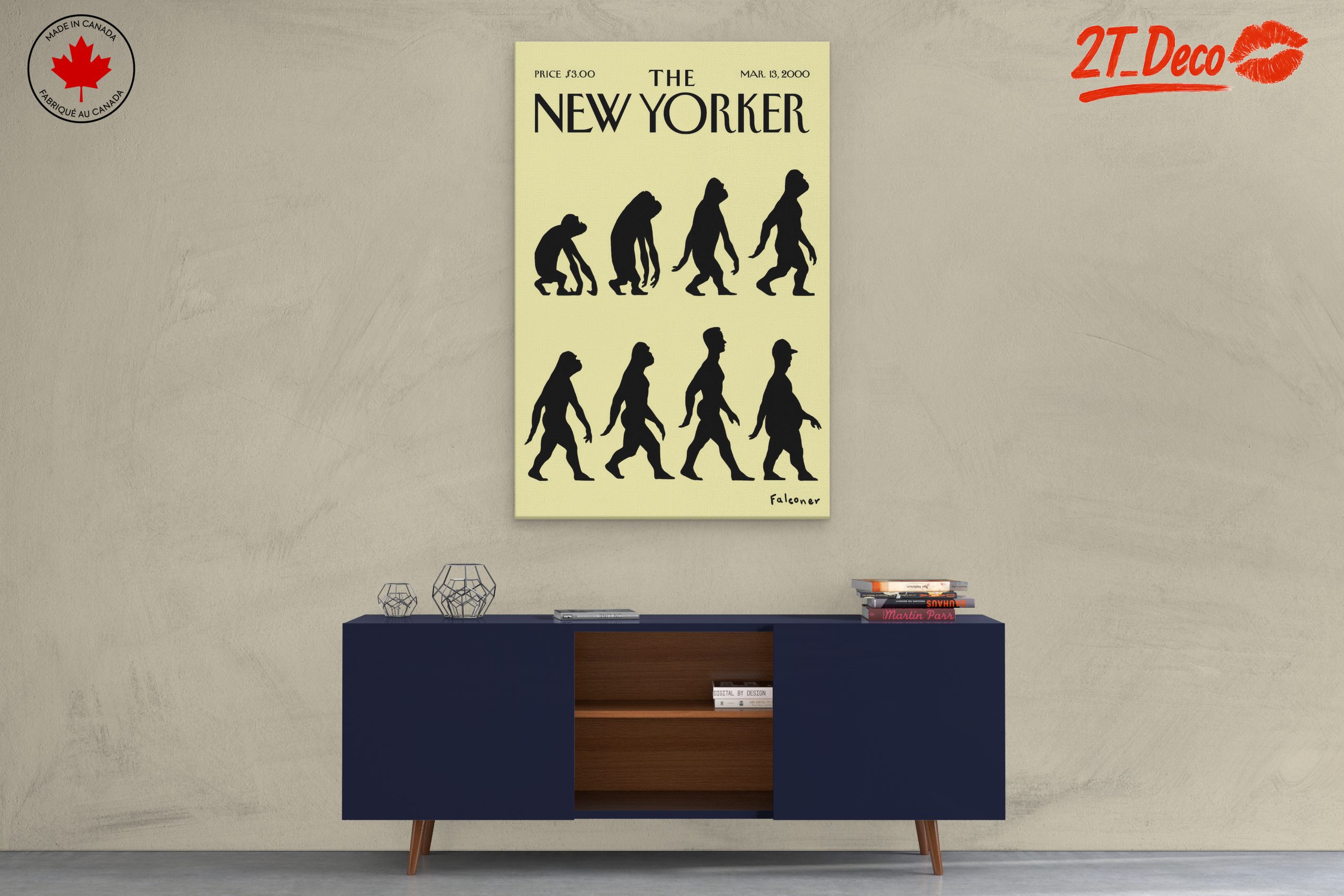 New Yorker Evolution Wall Art - Image 3
