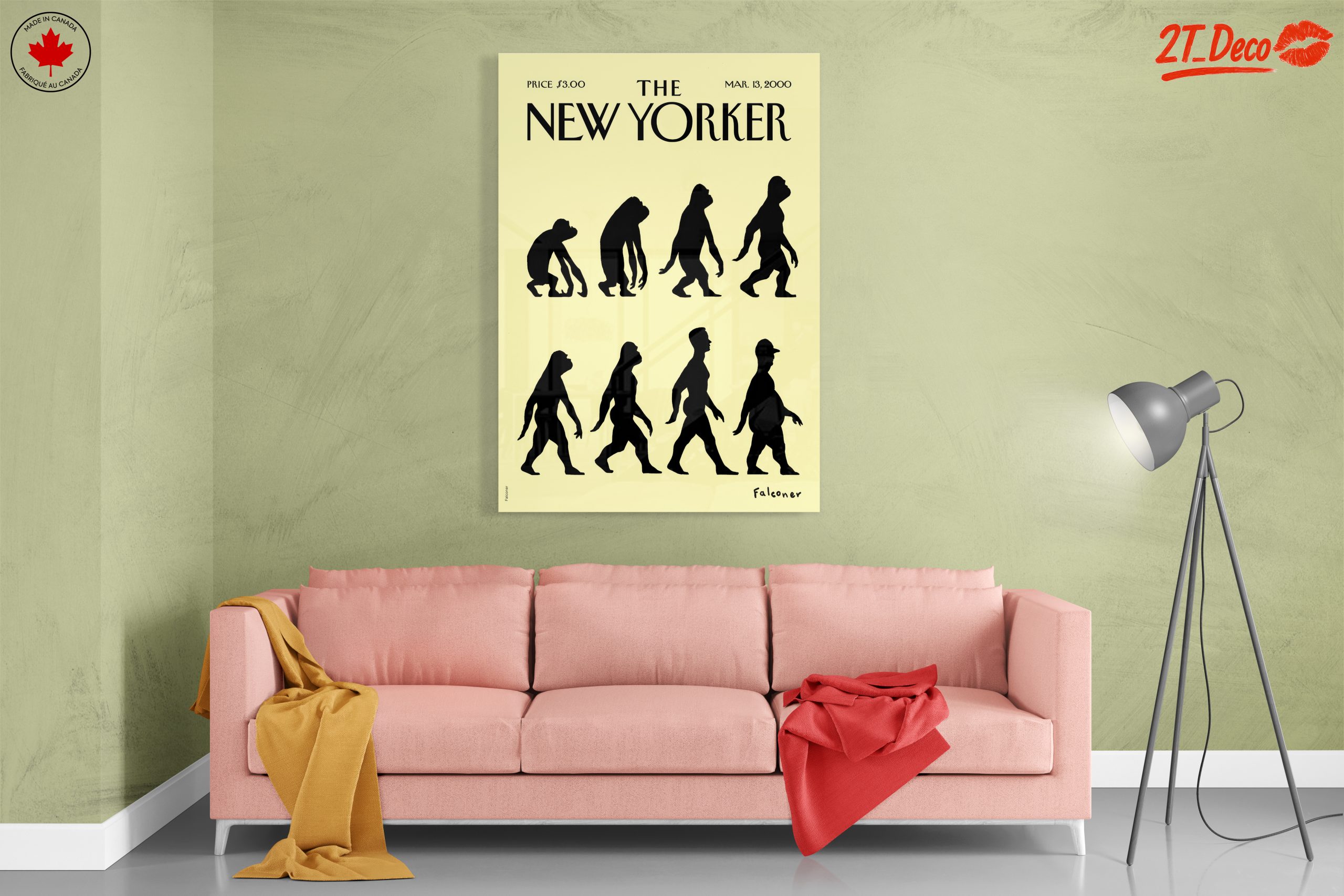 New Yorker Evolution Wall Art - Image 7
