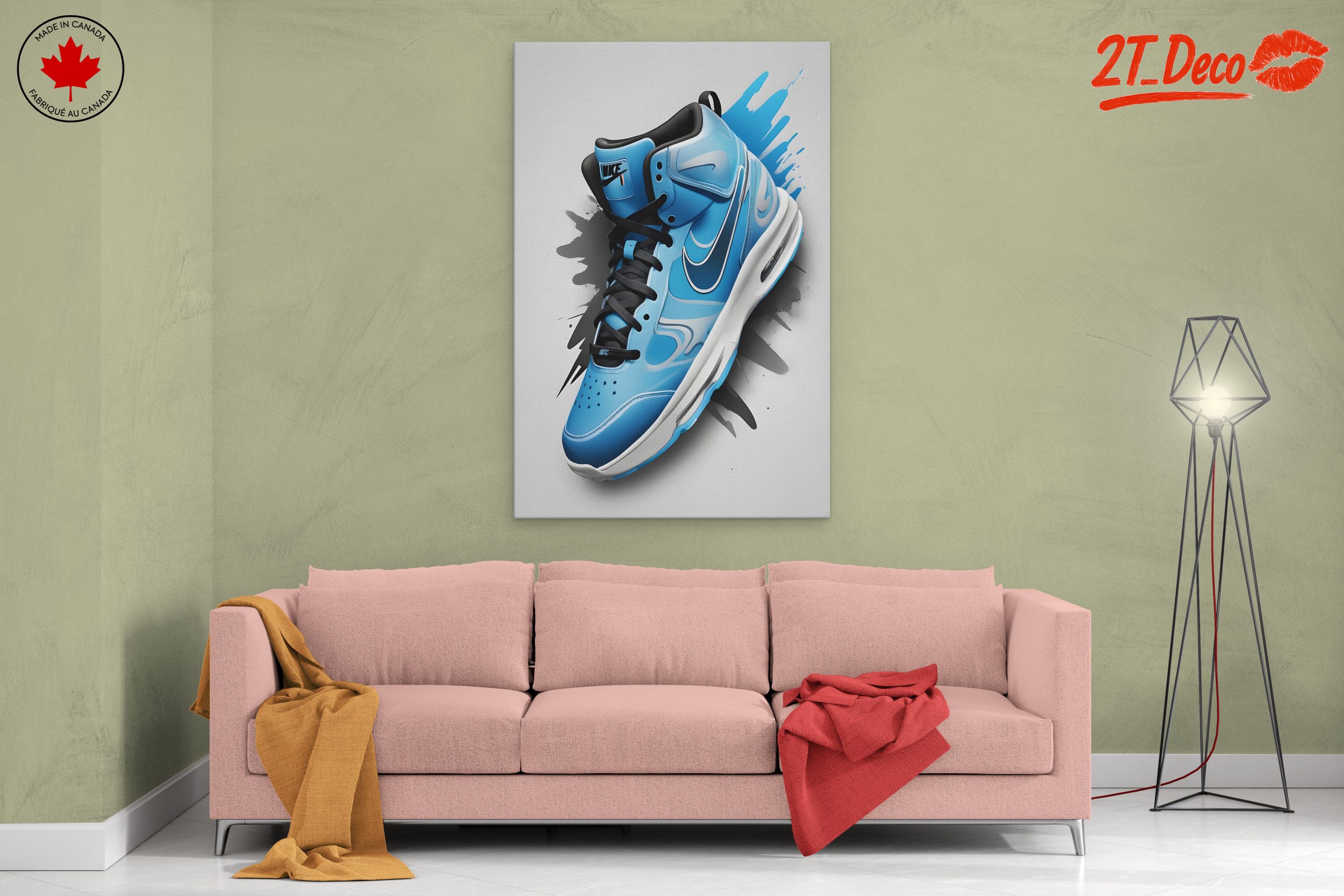 Stylish Nike Sneaker Graphic Art - Image 2