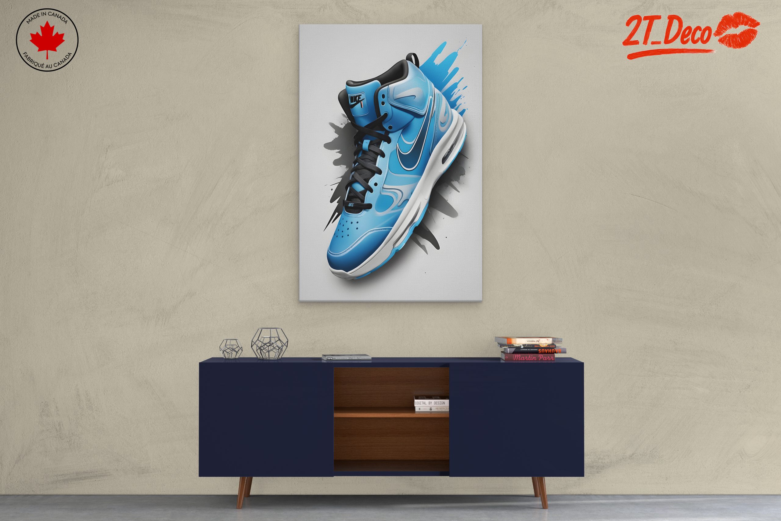 Stylish Nike Sneaker Graphic Art - Image 3