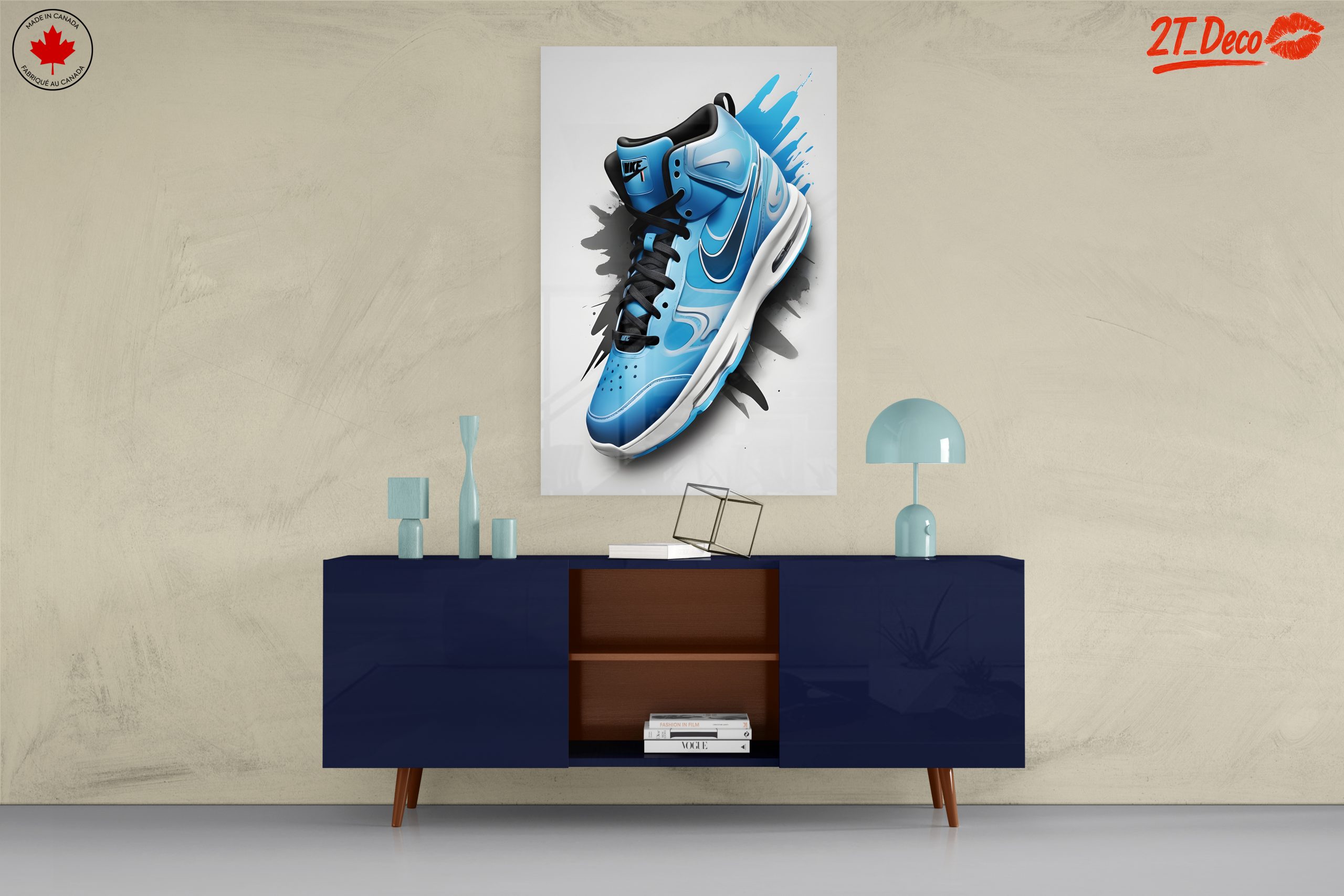 Stylish Nike Sneaker Graphic Art - Image 8