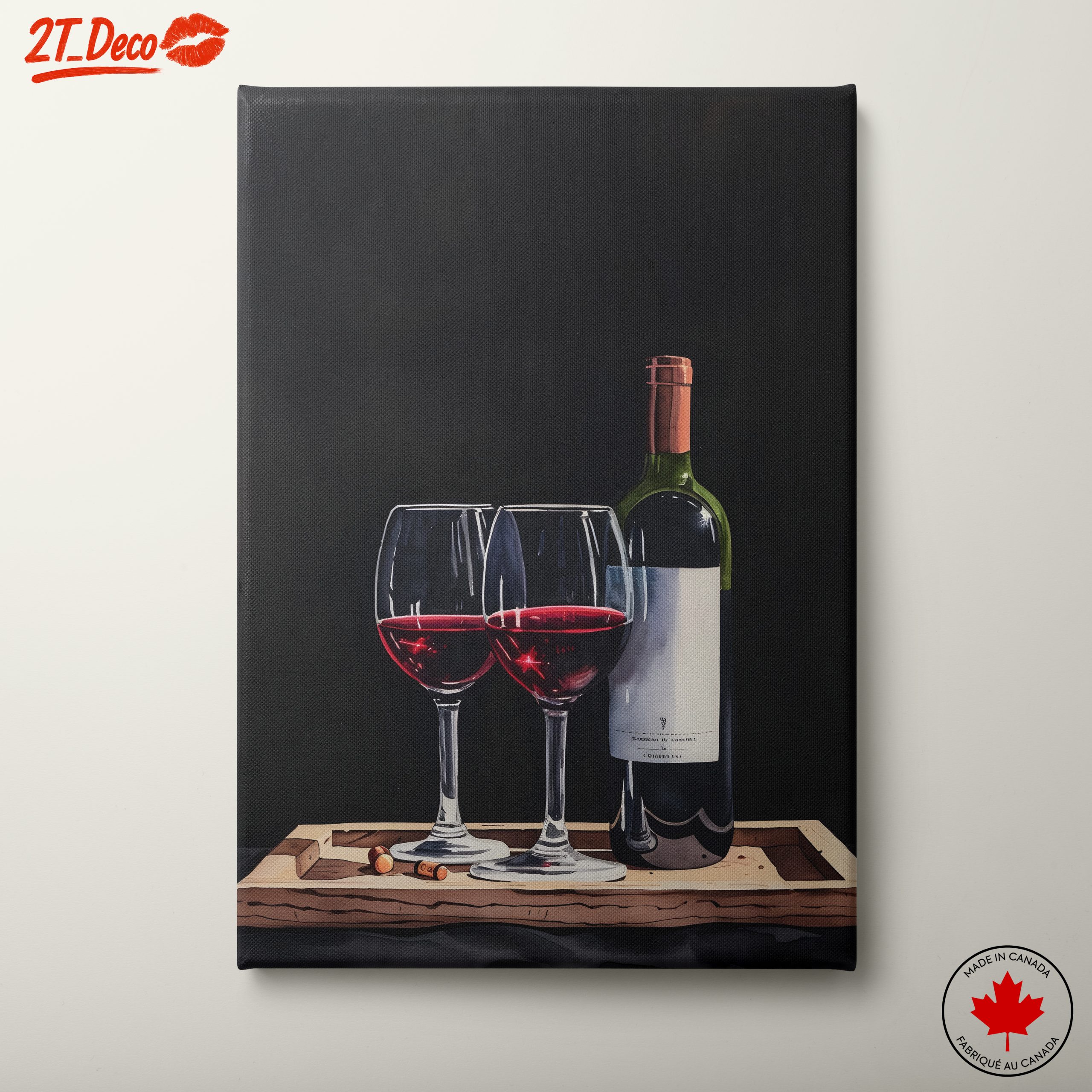 Elegant Wine Bottles and Glasses
