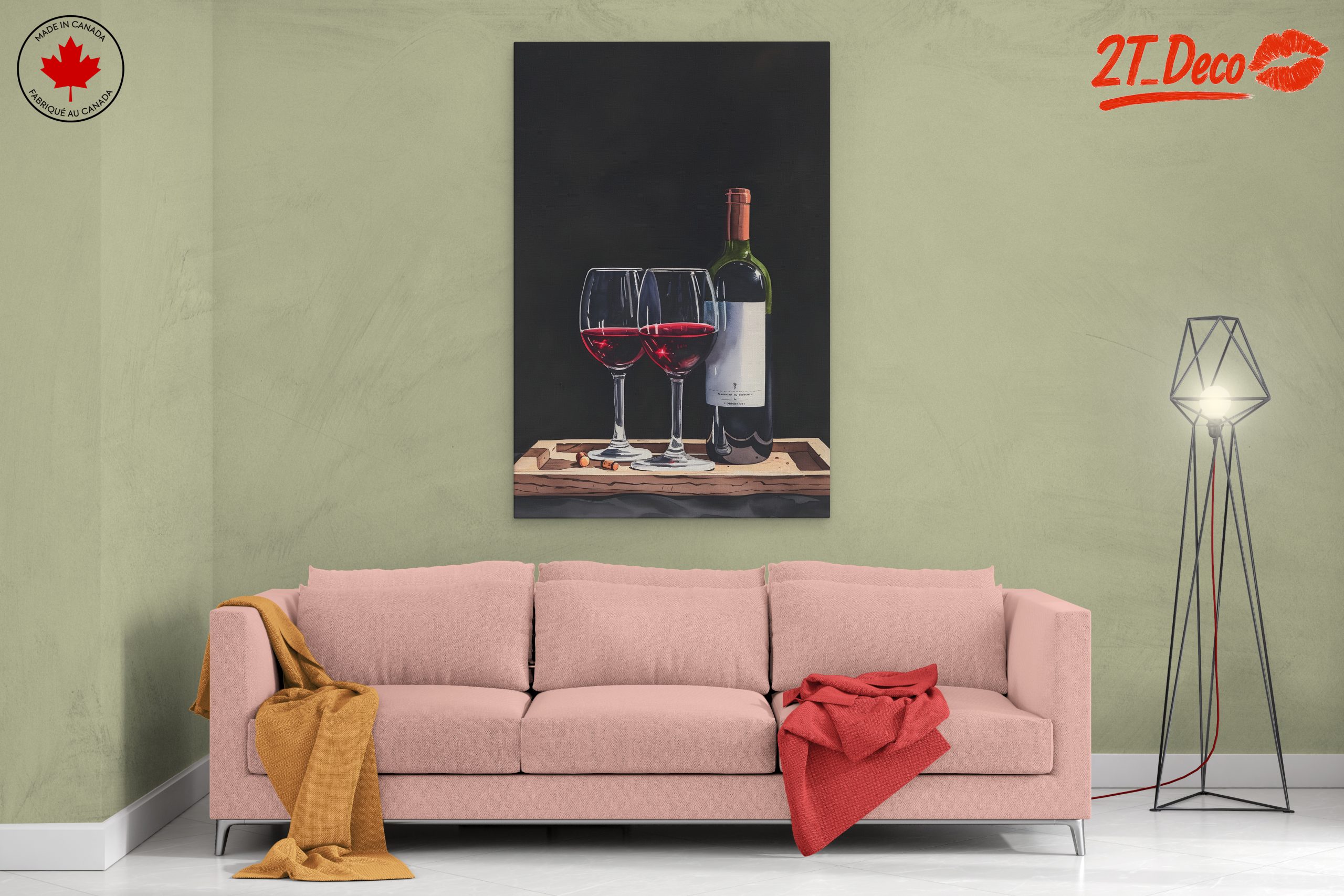 Elegant Wine Bottles and Glasses - Image 2