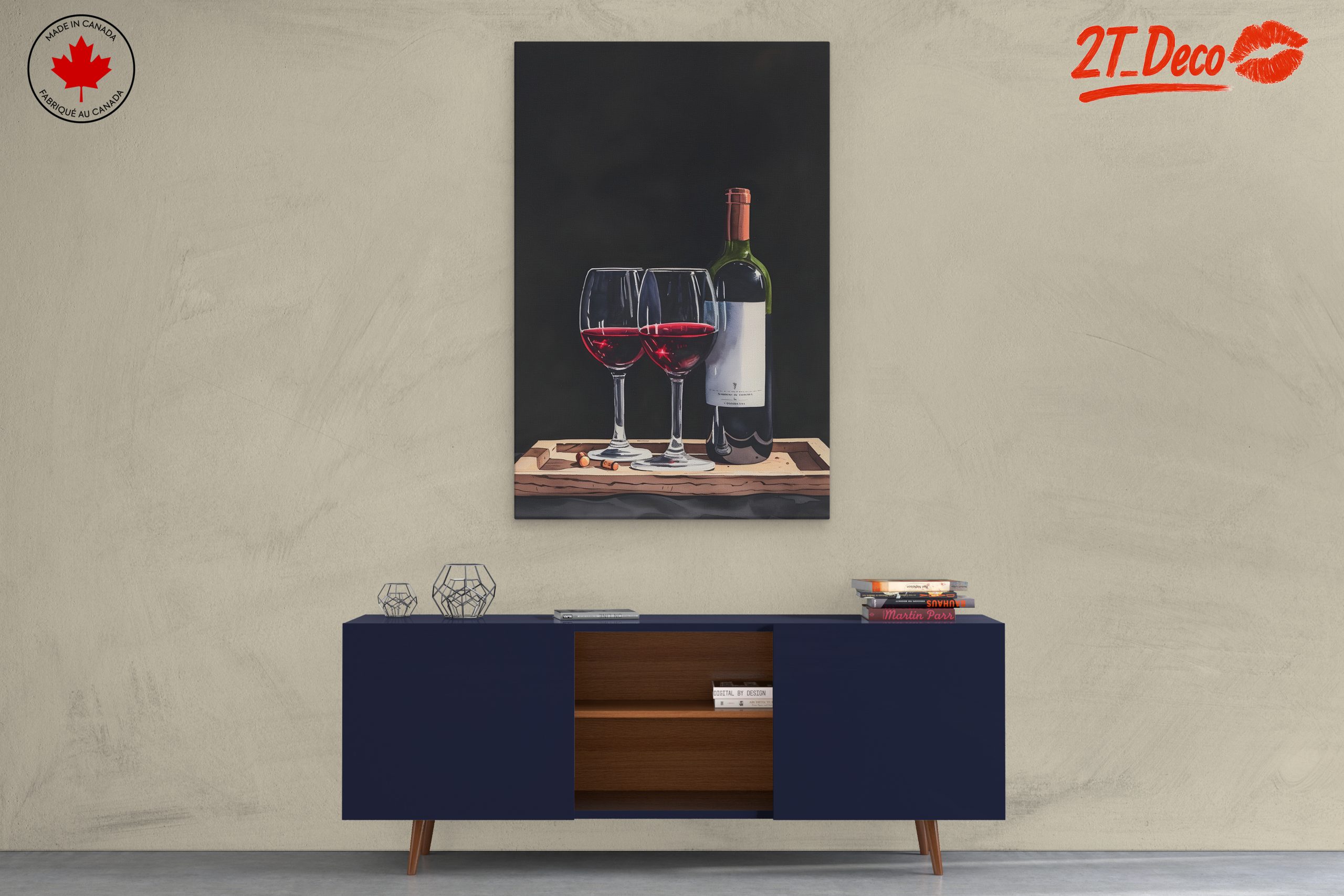 Elegant Wine Bottles and Glasses - Image 3