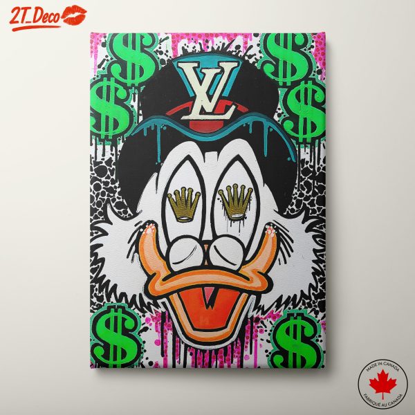 Vibrant Millionaire Art Featuring Wealth Theme