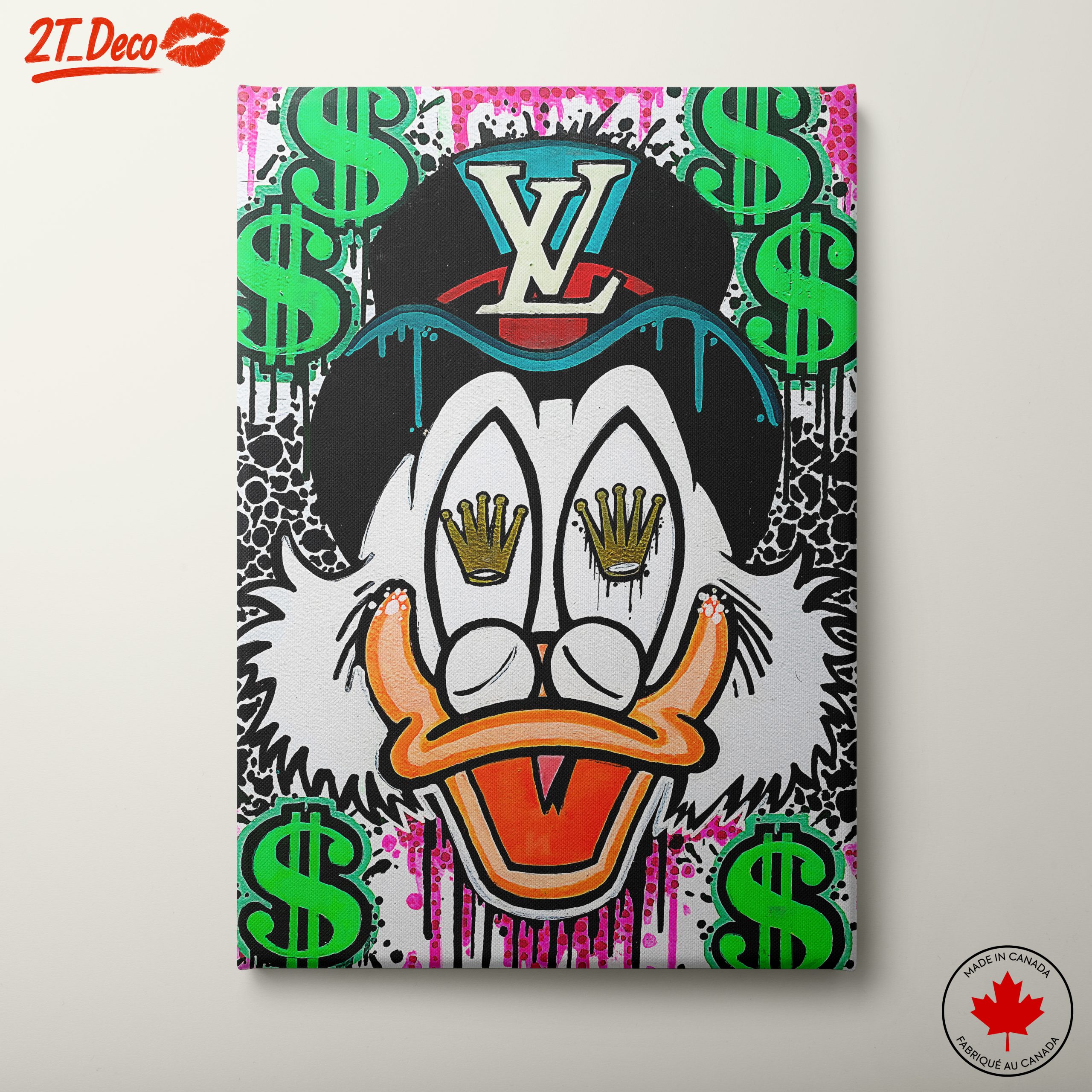 Vibrant Millionaire Art Featuring Wealth Theme