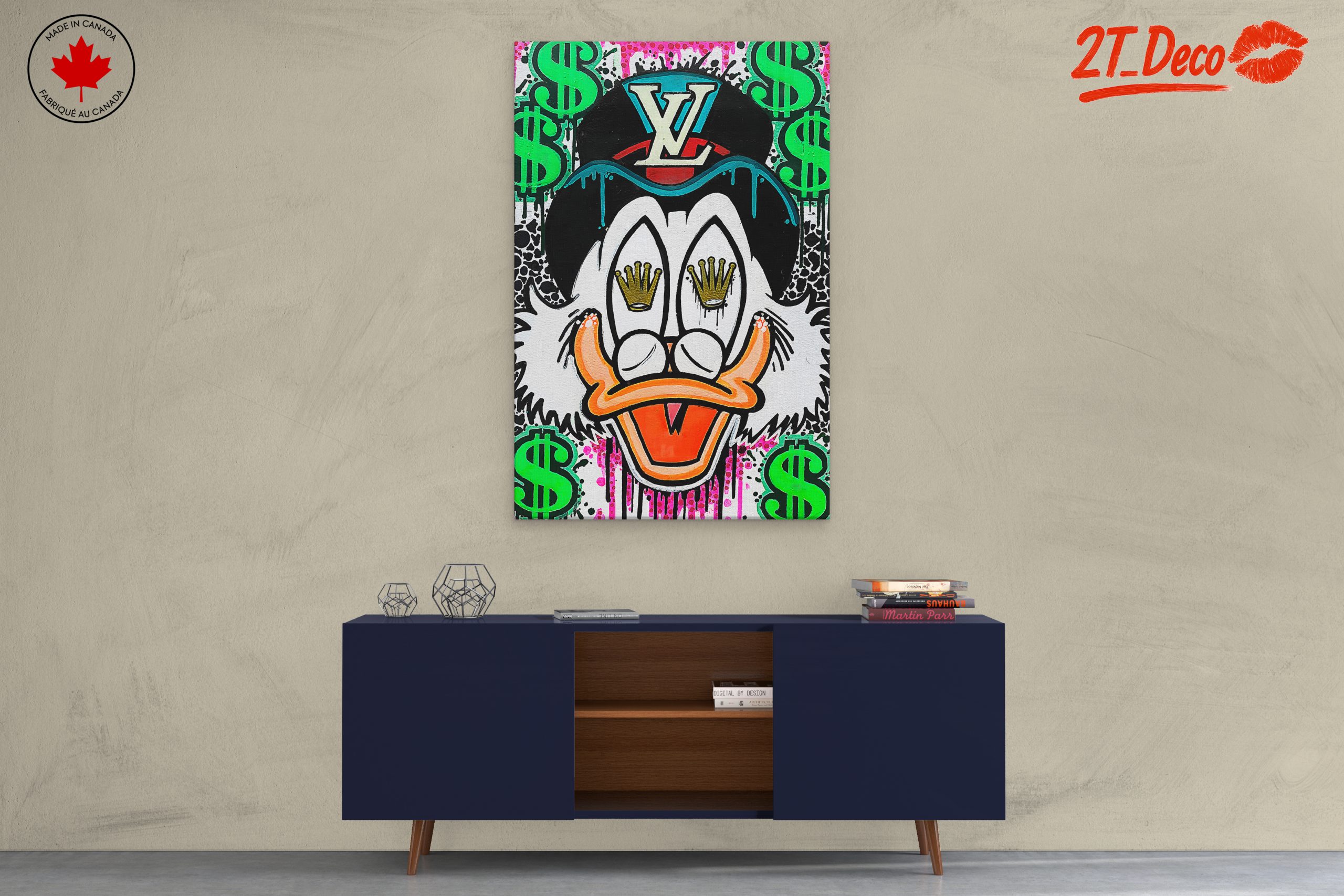 Vibrant Millionaire Art Featuring Wealth Theme - Image 3