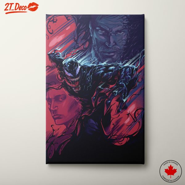 Venom and Dark Hero Comic Art