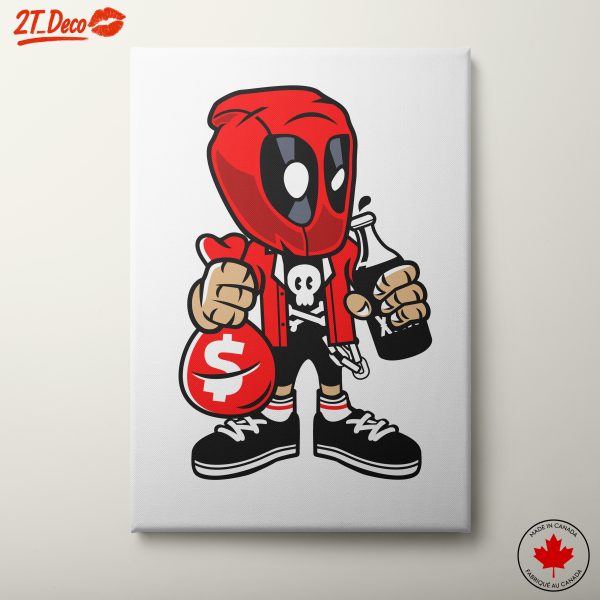 Playful Cartoon Character with Money