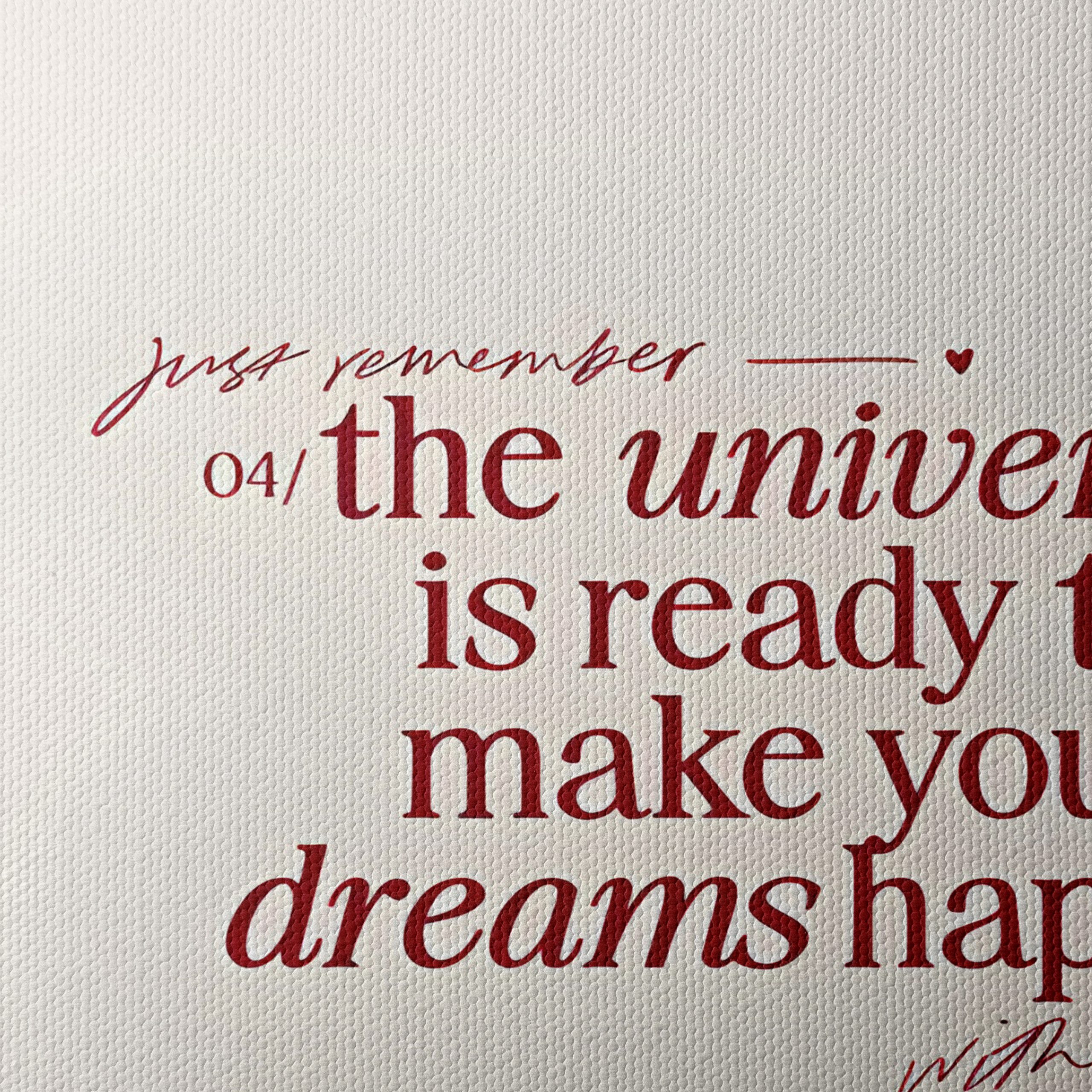 motivational quote on dreams and the universe - Image 4