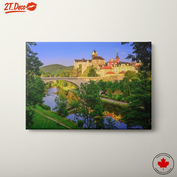 Scenic View of a City with Castle