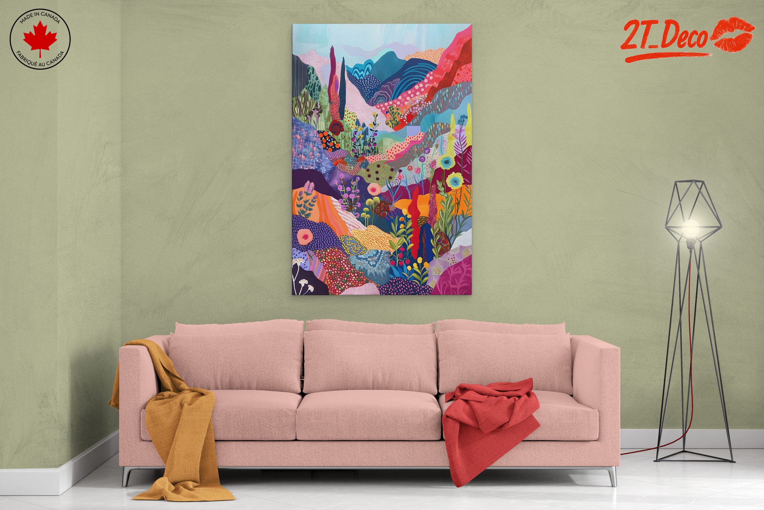 Colorful Abstract Landscape Art - Image 2