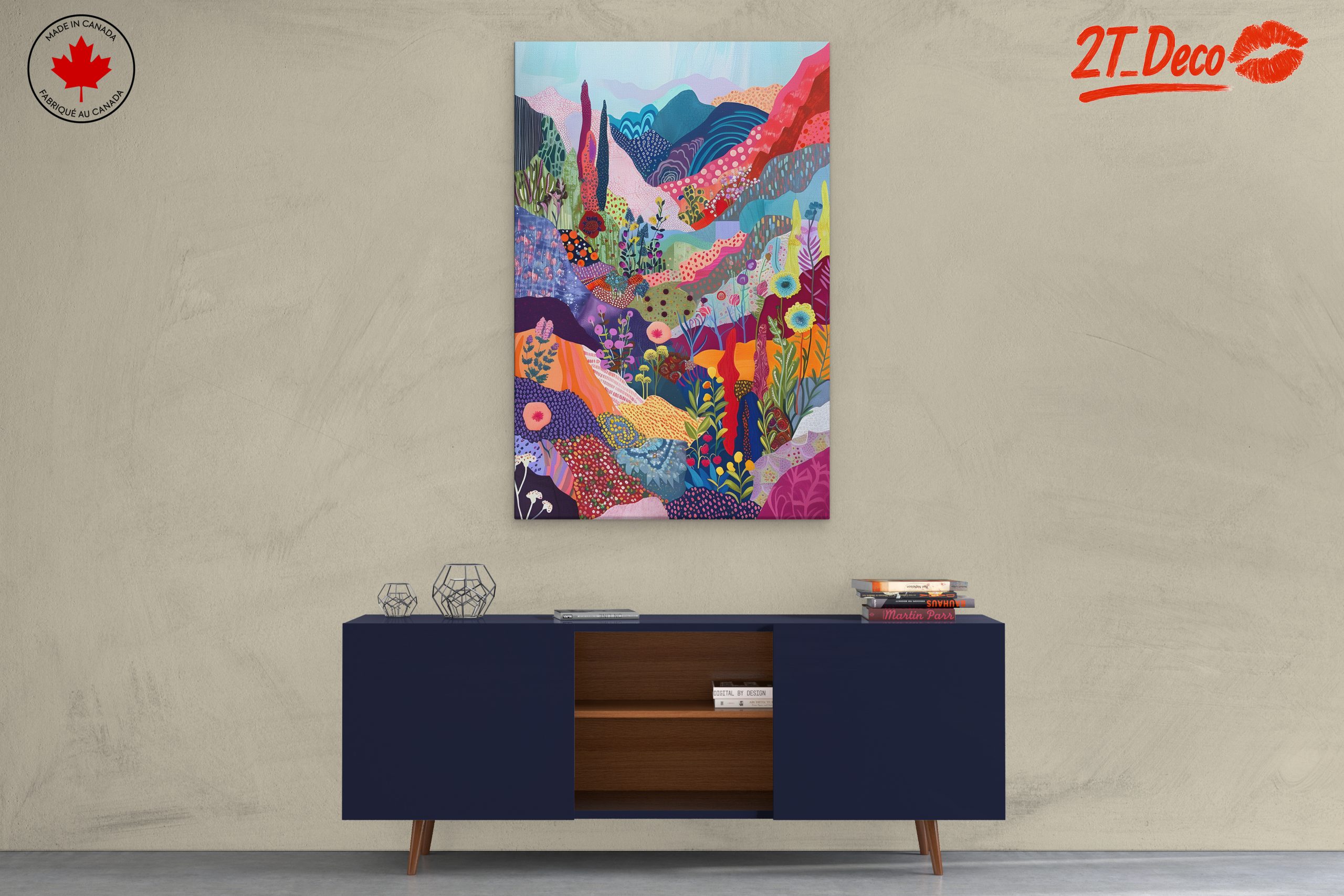 Colorful Abstract Landscape Art - Image 3