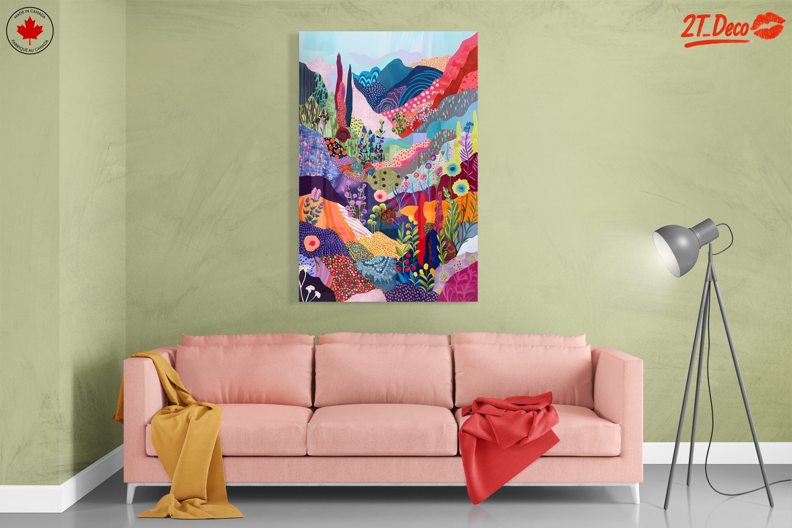 Colorful Abstract Landscape Art - Image 7