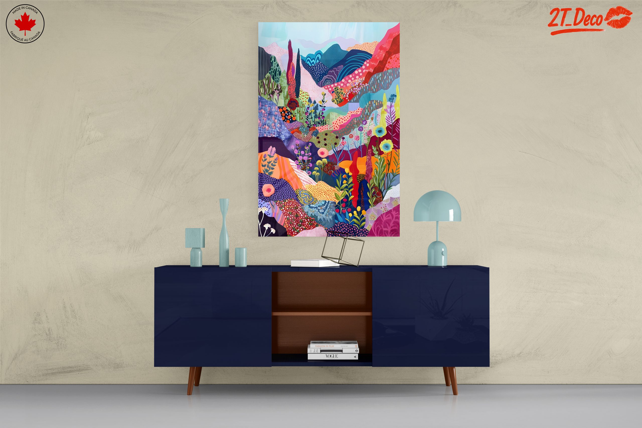 Colorful Abstract Landscape Art - Image 8