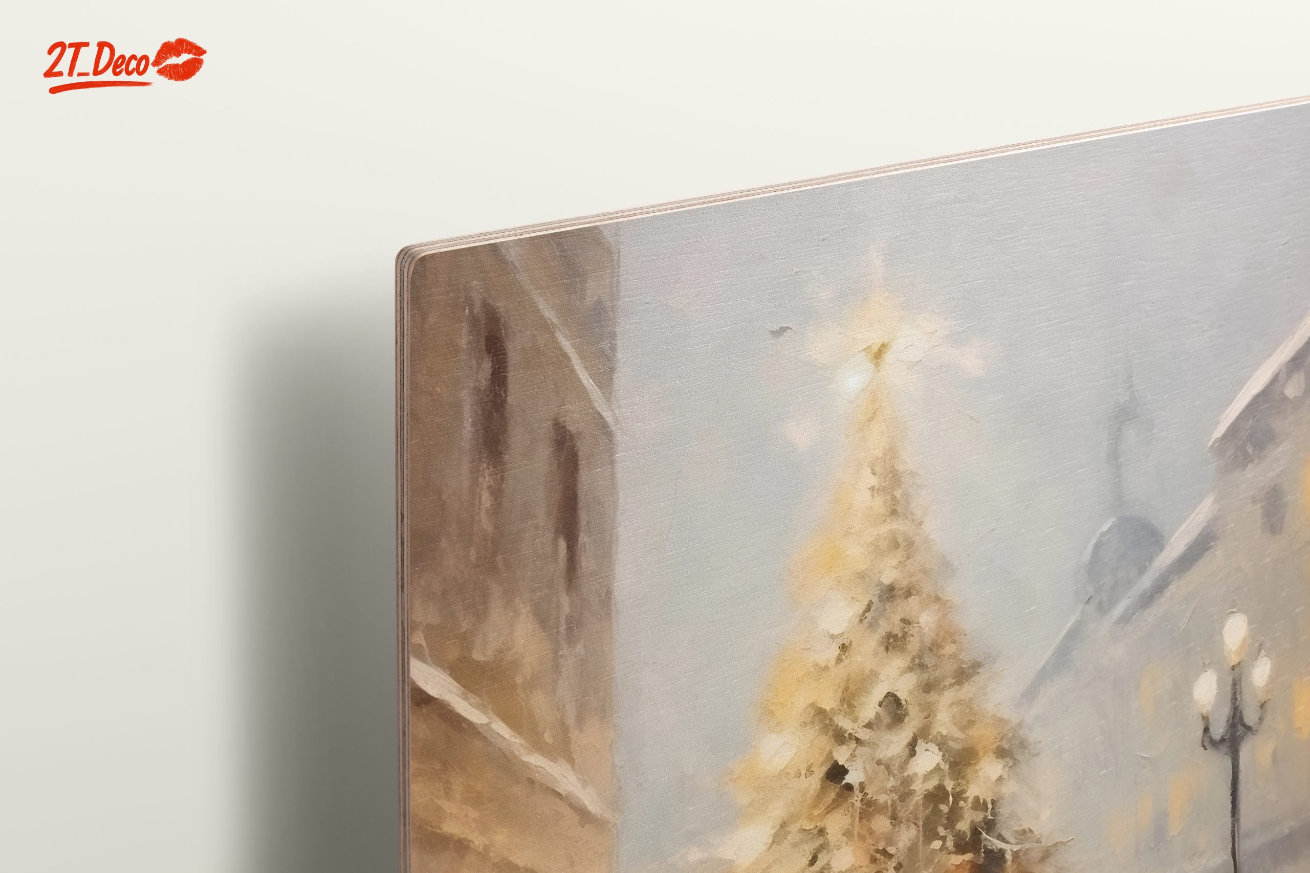 Illuminated Christmas Tree in Snowy Scene - Image 15