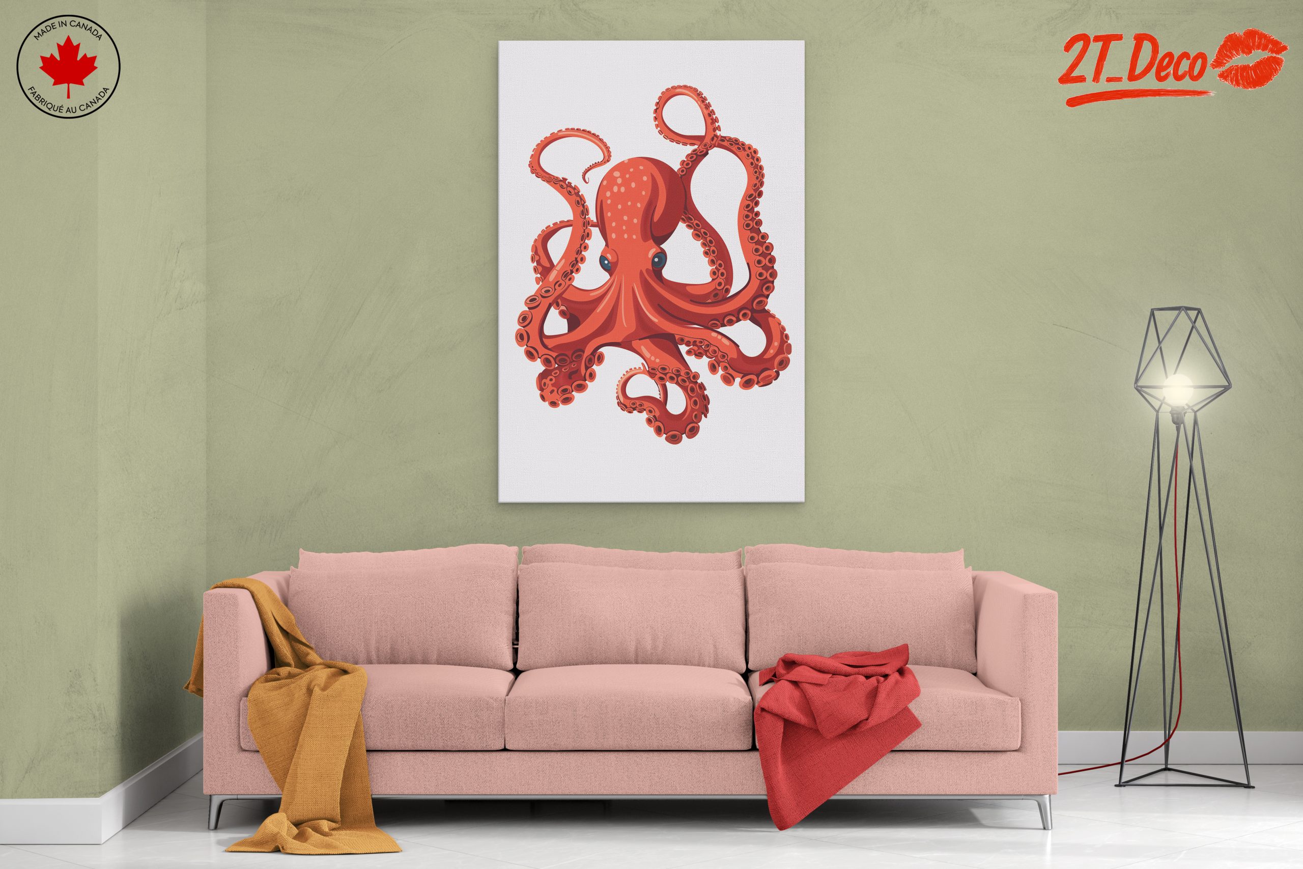 Vibrant Stylized Octopus Artwork - Image 2