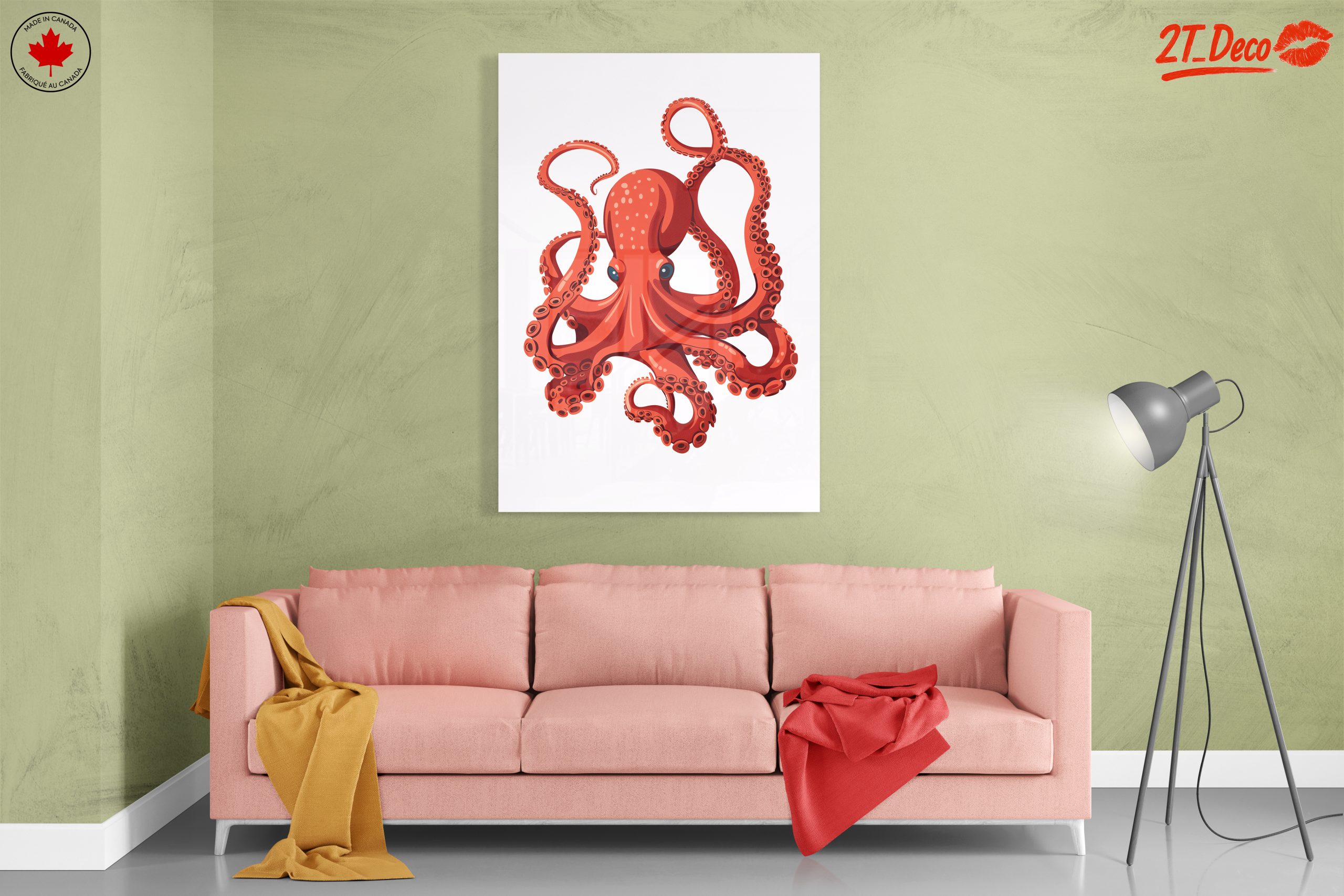 Vibrant Stylized Octopus Artwork - Image 7