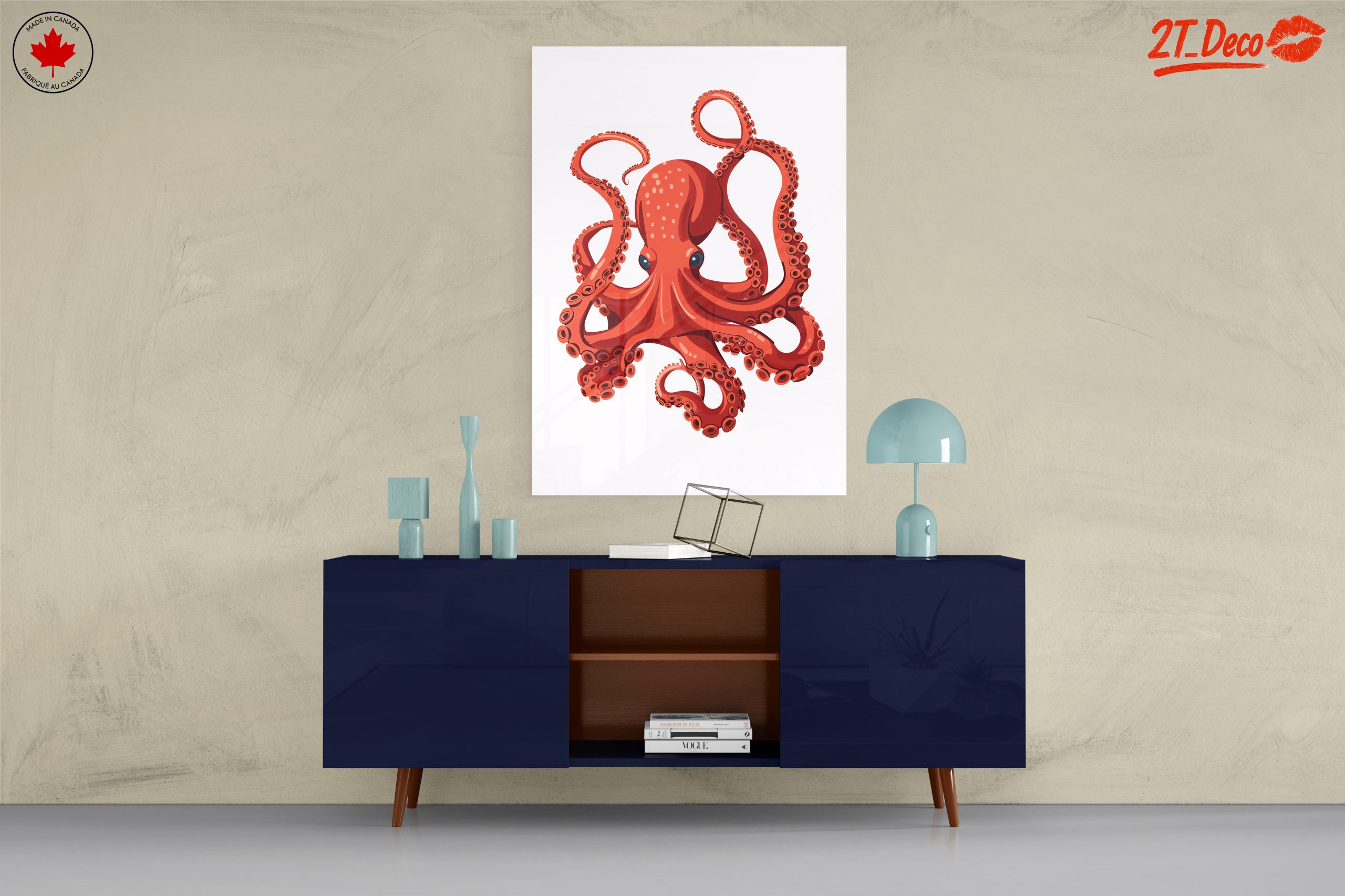 Vibrant Stylized Octopus Artwork - Image 8