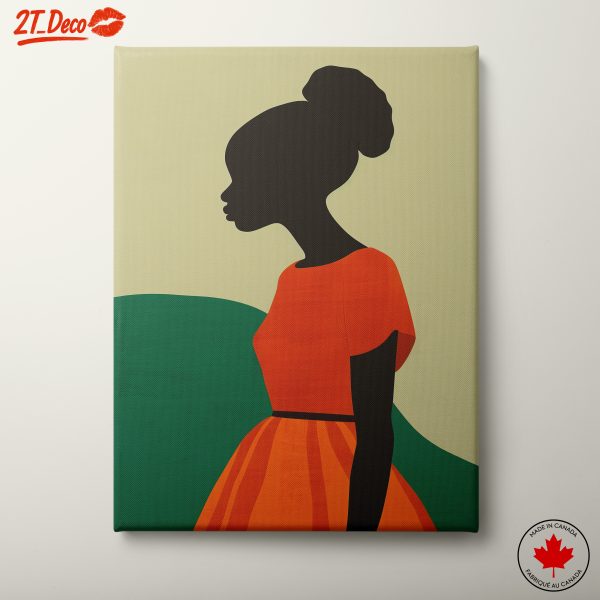 Stylish Afro Art Silhouette