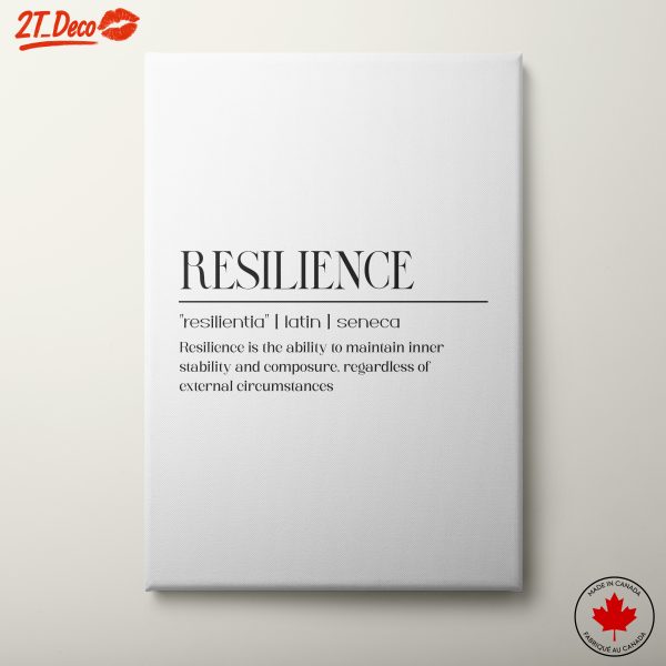 Resilience Motivational Quote Art