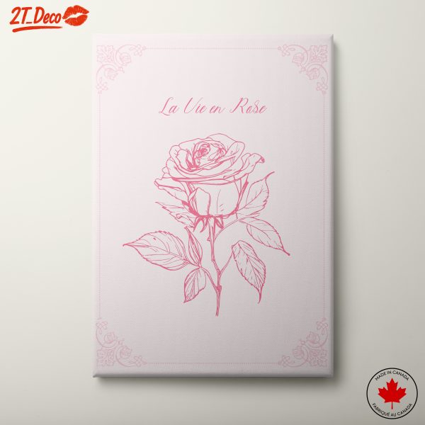 Elegant Rose Illustration With Graceful Lines