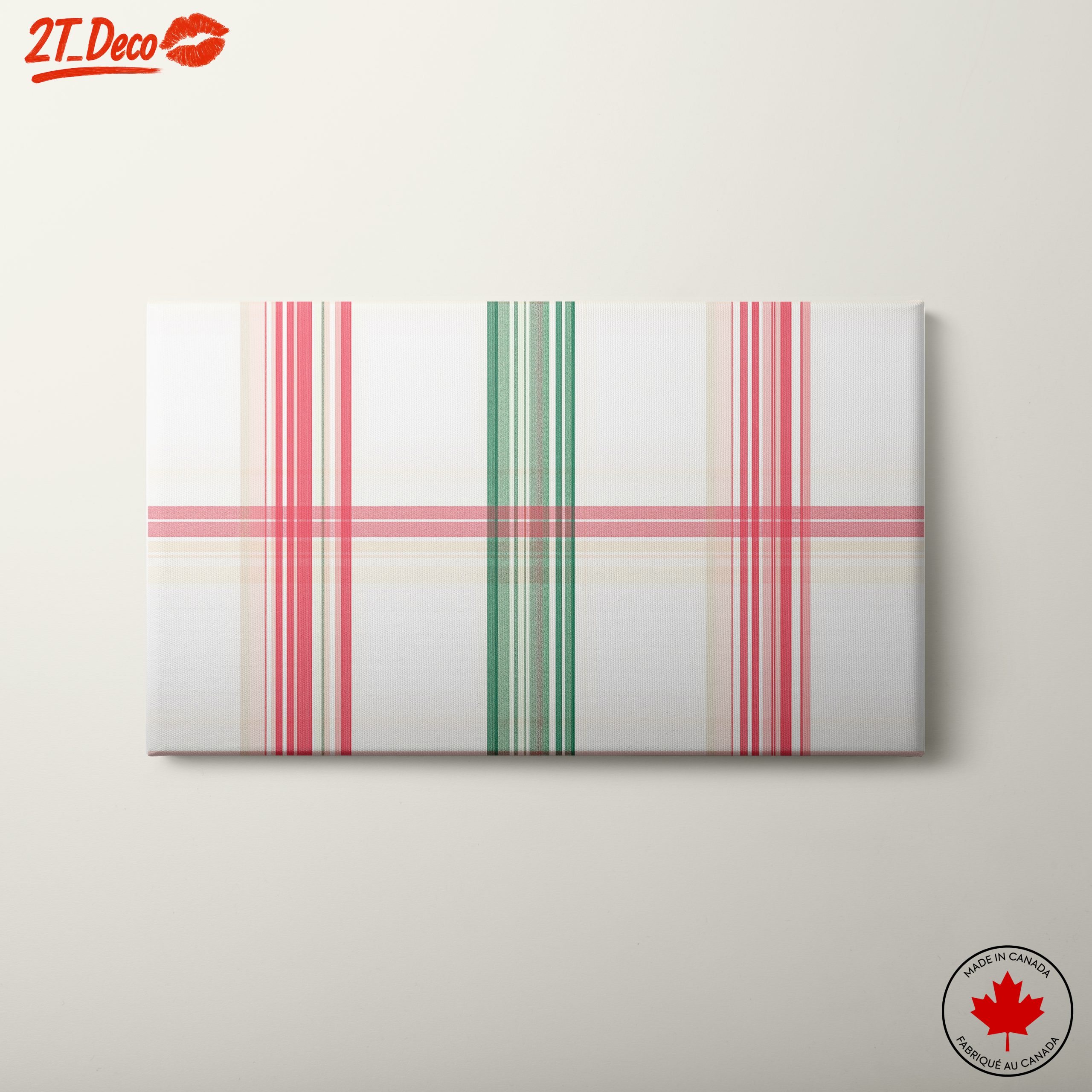 Festive Plaid Pattern Art
