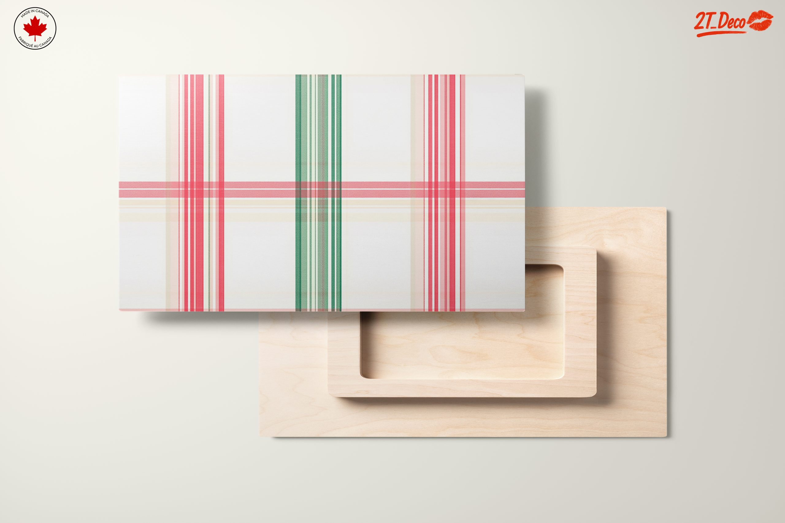 Festive Plaid Pattern Art - Image 11