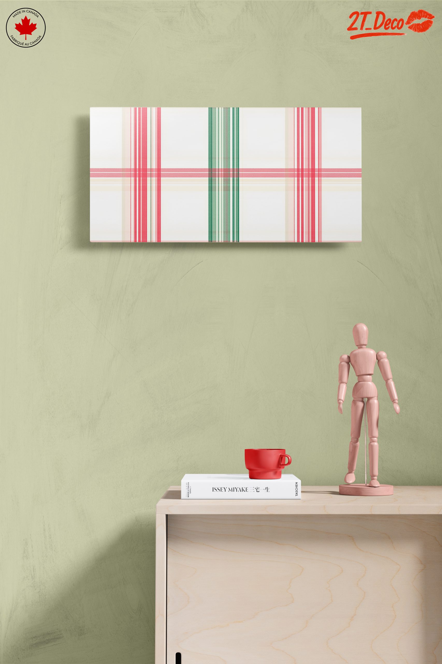 Festive Plaid Pattern Art - Image 14