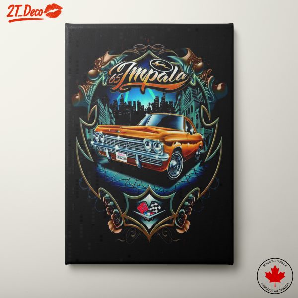 Stylized Classic Chevy Impala Art