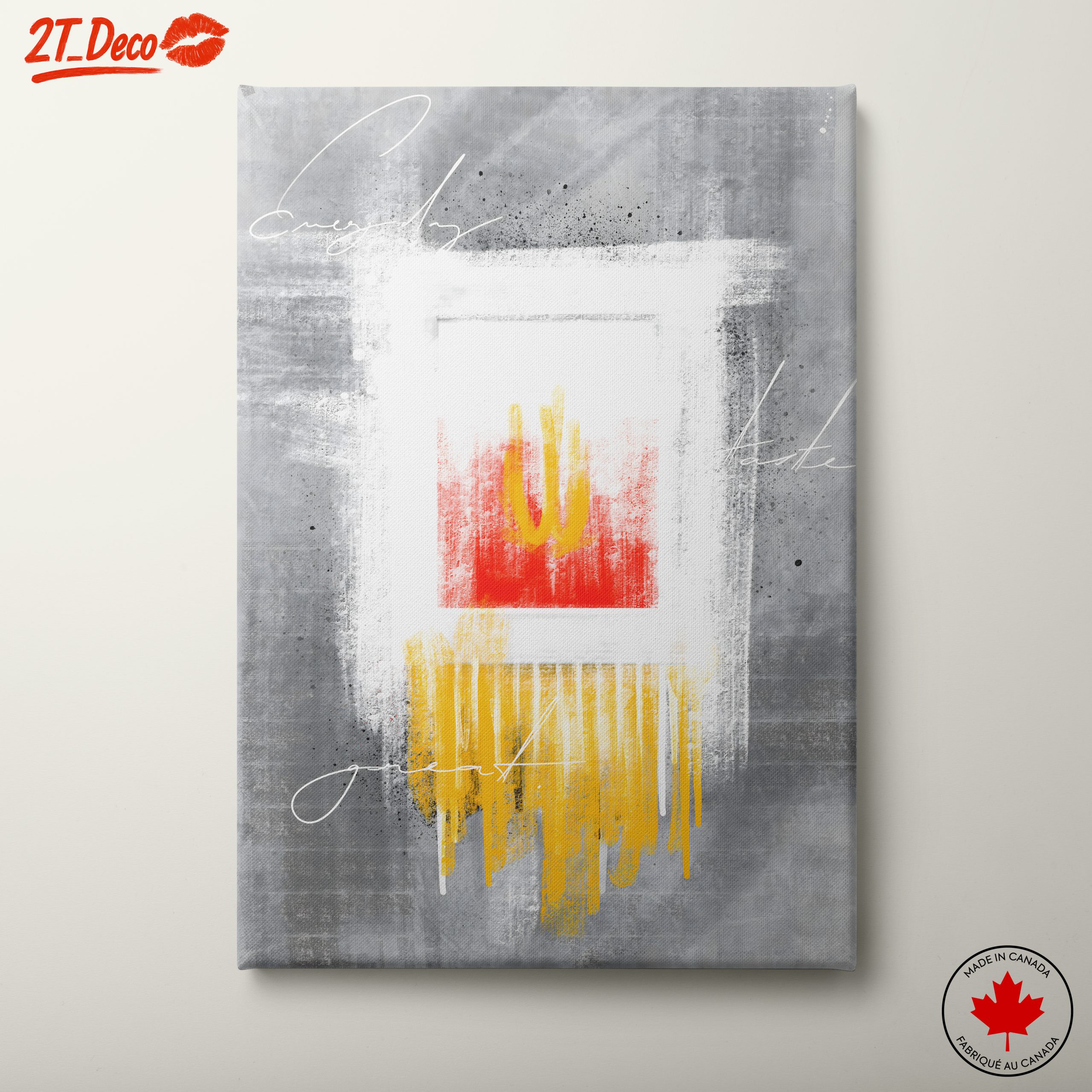 Abstract Food Art with Bold Colors and Textures