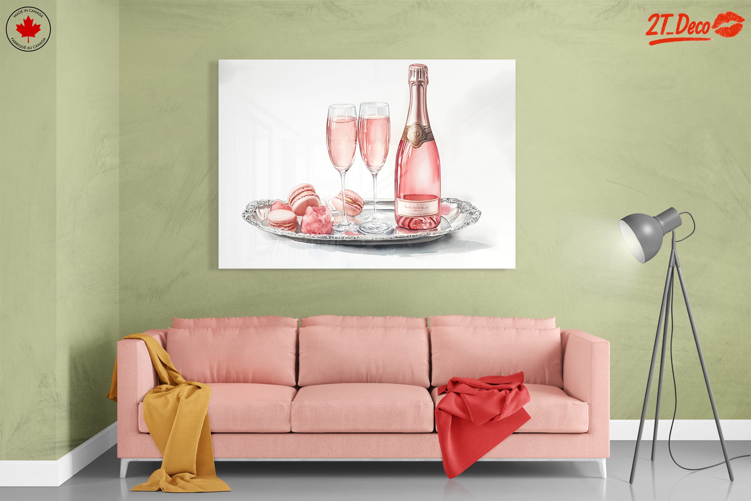 Elegant Rose Wine with Sweet Treats - Image 7