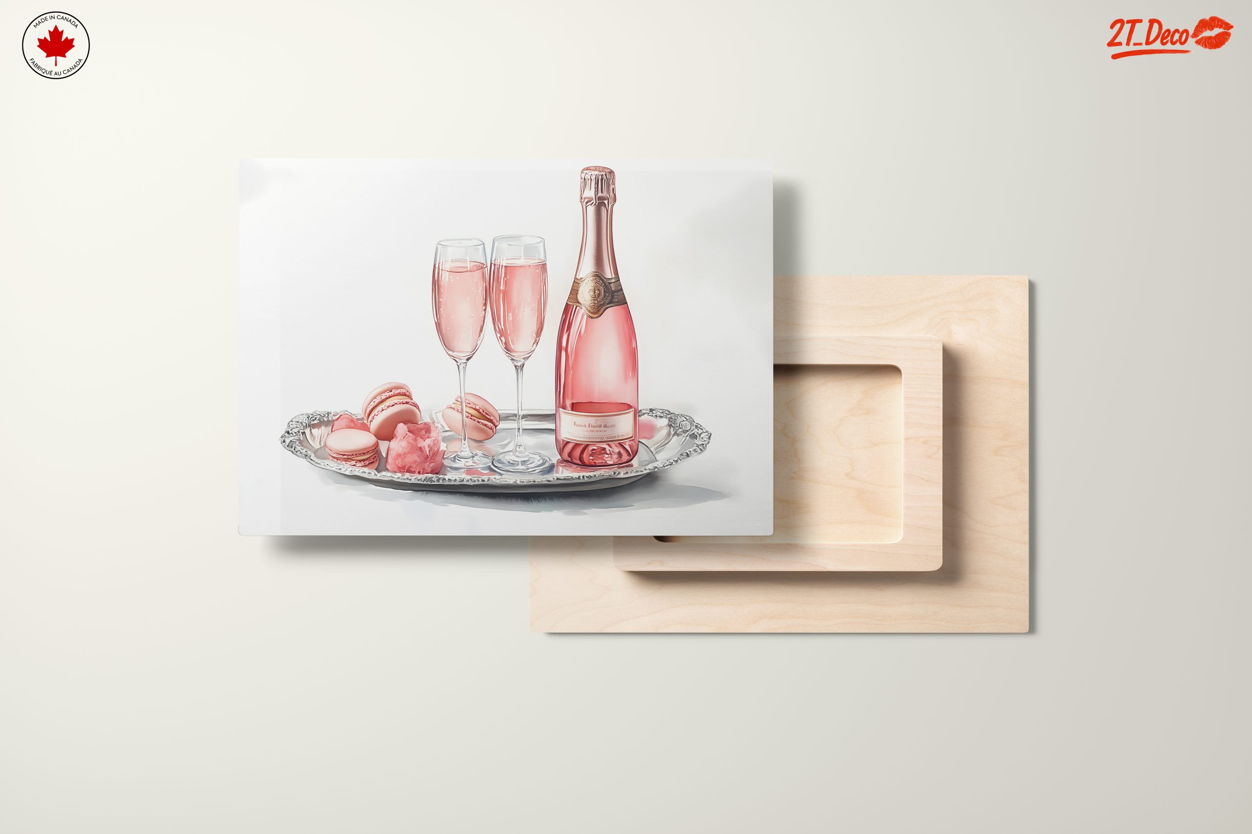 Elegant Rose Wine with Sweet Treats - Image 11