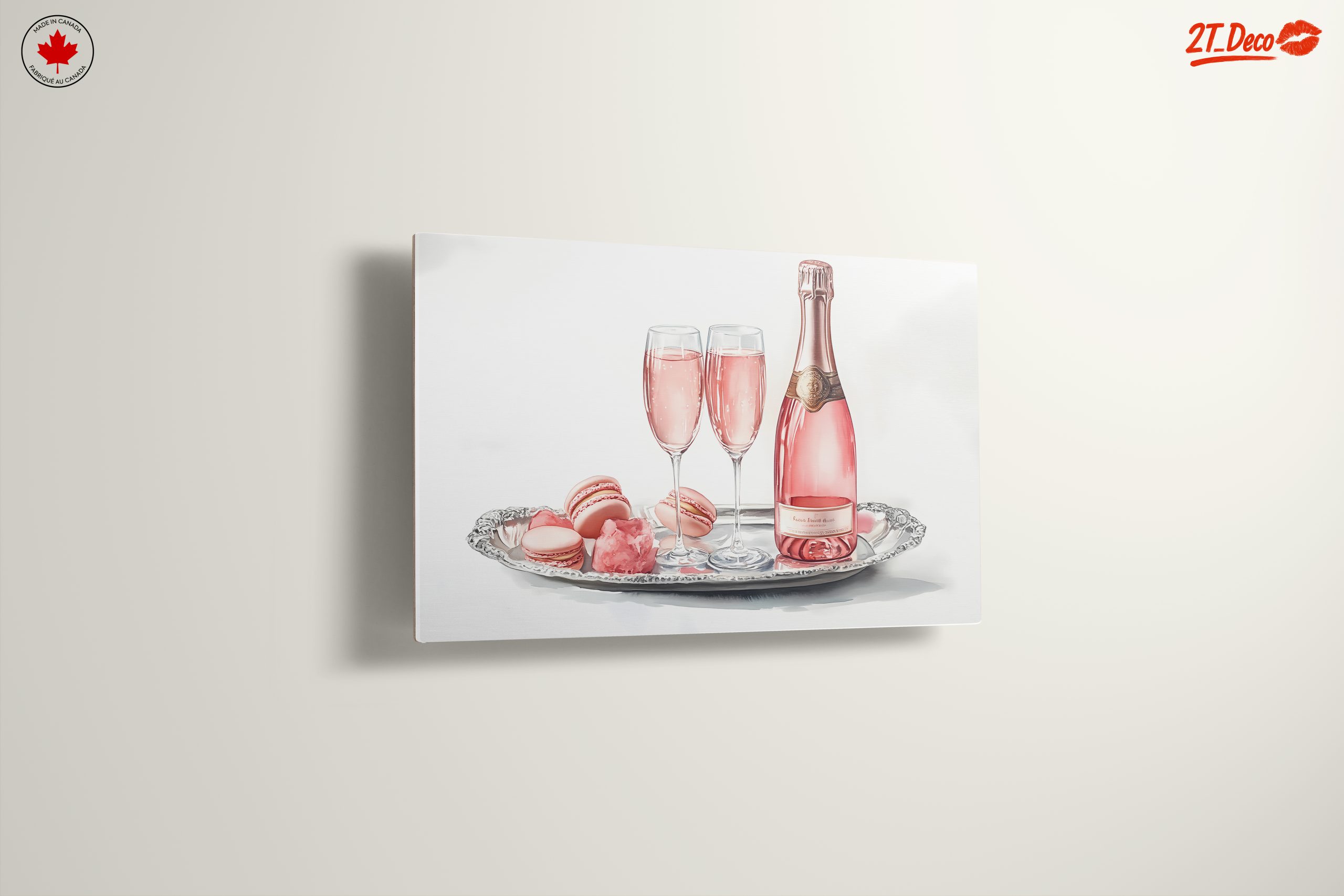 Elegant Rose Wine with Sweet Treats - Image 13
