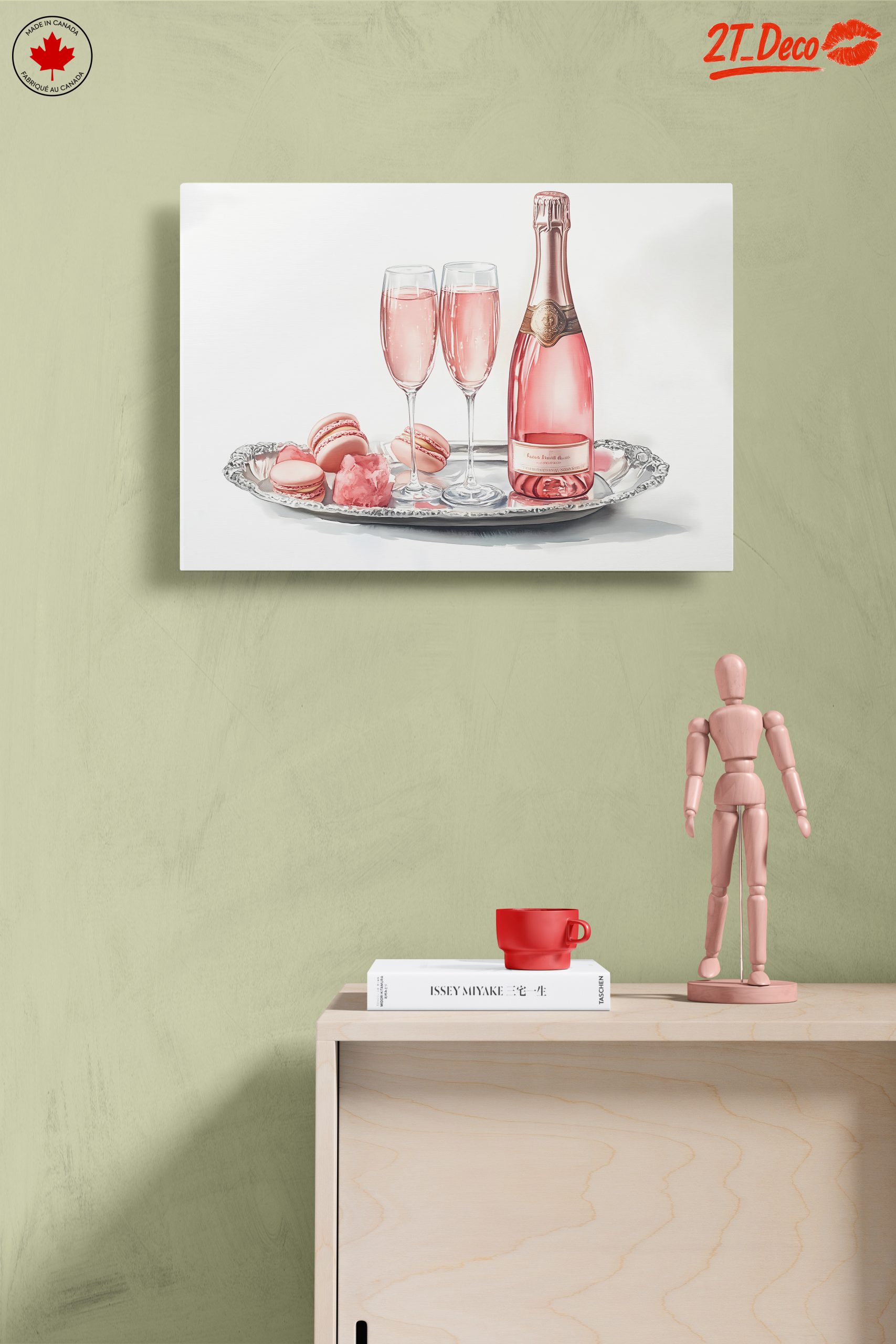 Elegant Rose Wine with Sweet Treats - Image 14