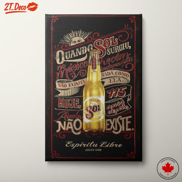 Vintage Sol Beer Advertisement Art
