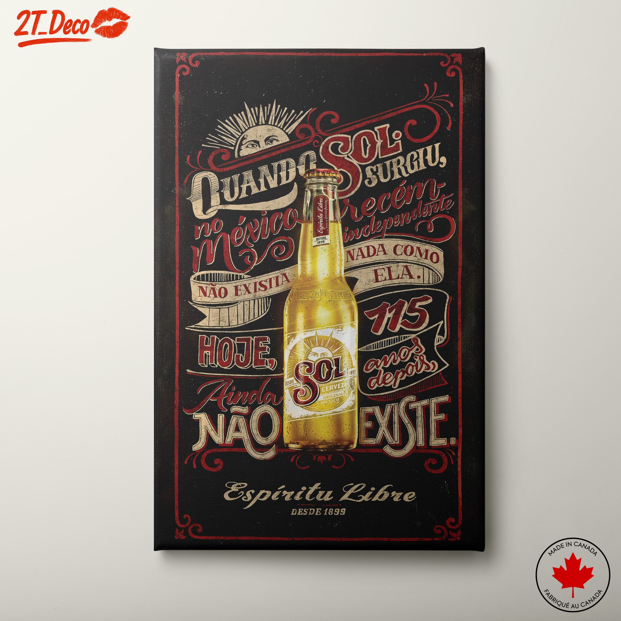Vintage Sol Beer Advertisement Art