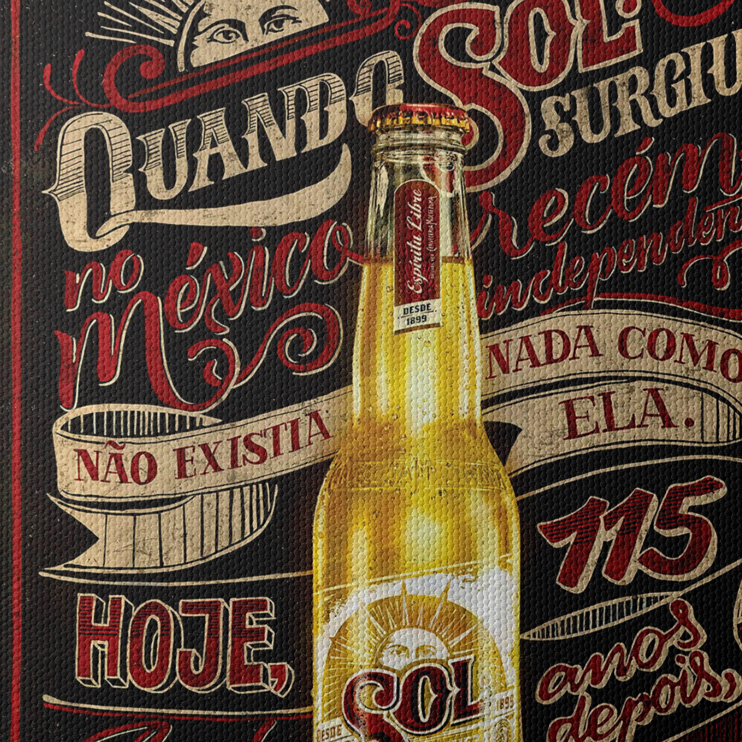 Vintage Sol Beer Advertisement Art - Image 4
