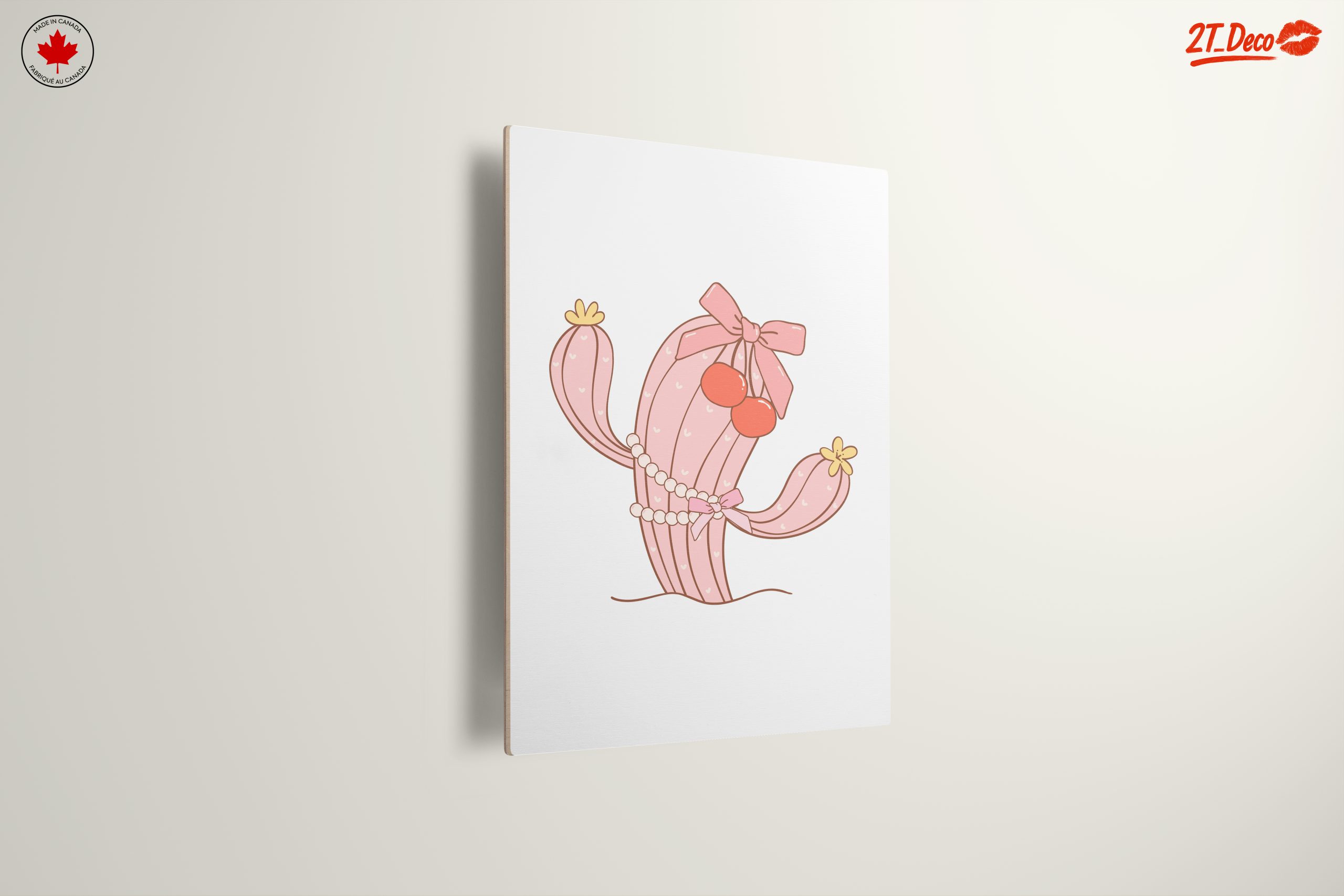 Whimsical Pink Cactus Illustration - Image 13