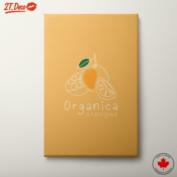 Stylized Orange Fruit Art