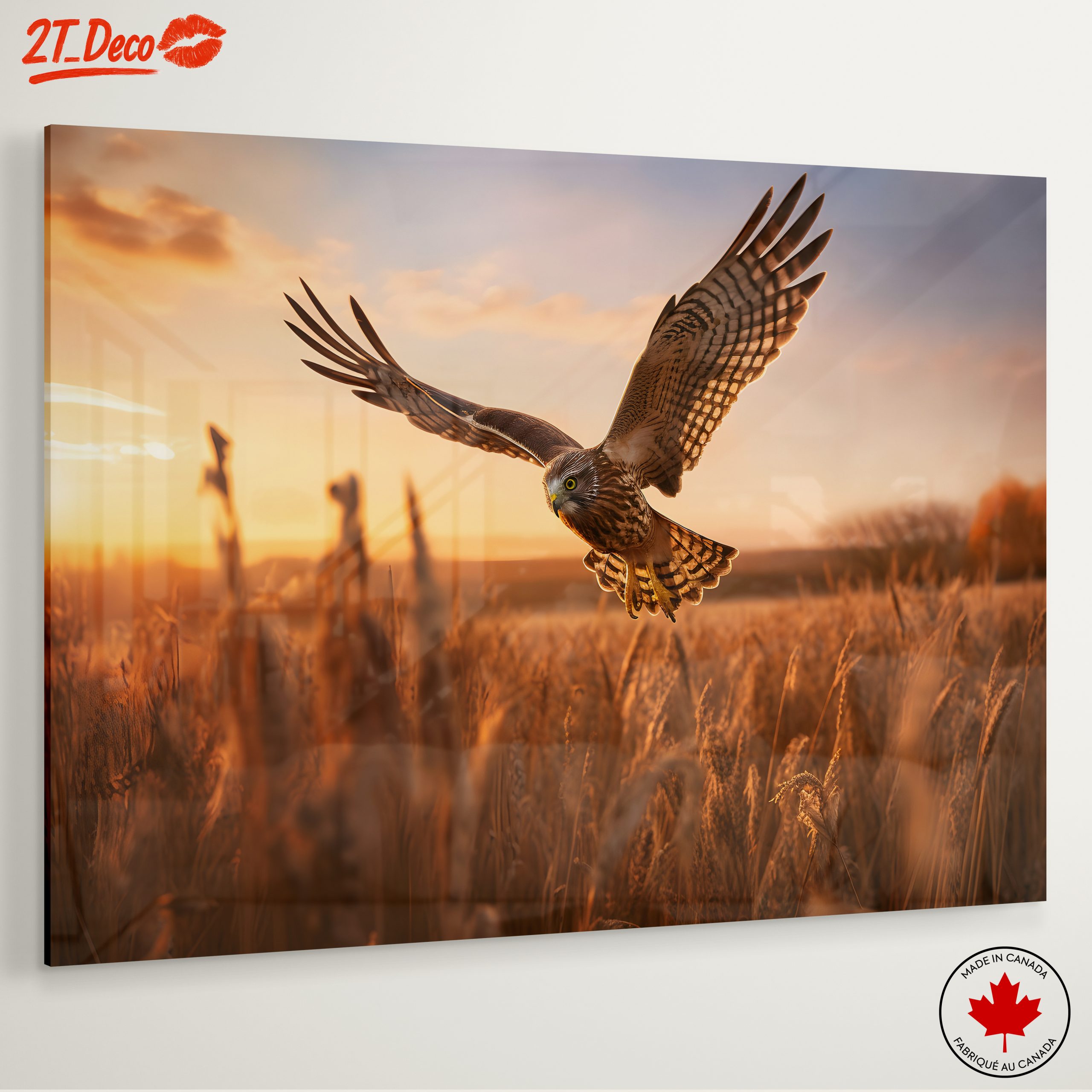 Majestic Owl in Flight at Sunset - Image 6