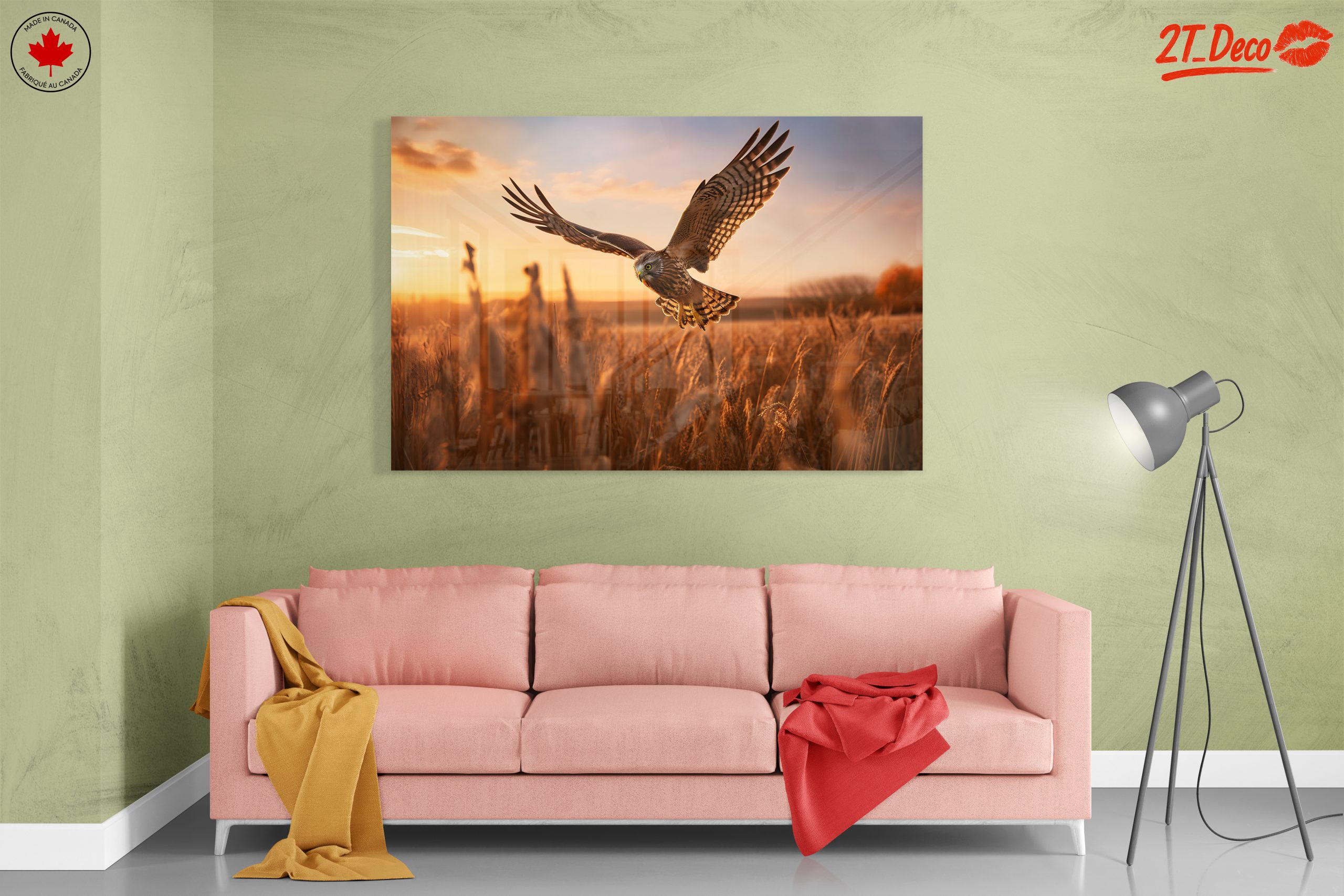 Majestic Owl in Flight at Sunset - Image 7