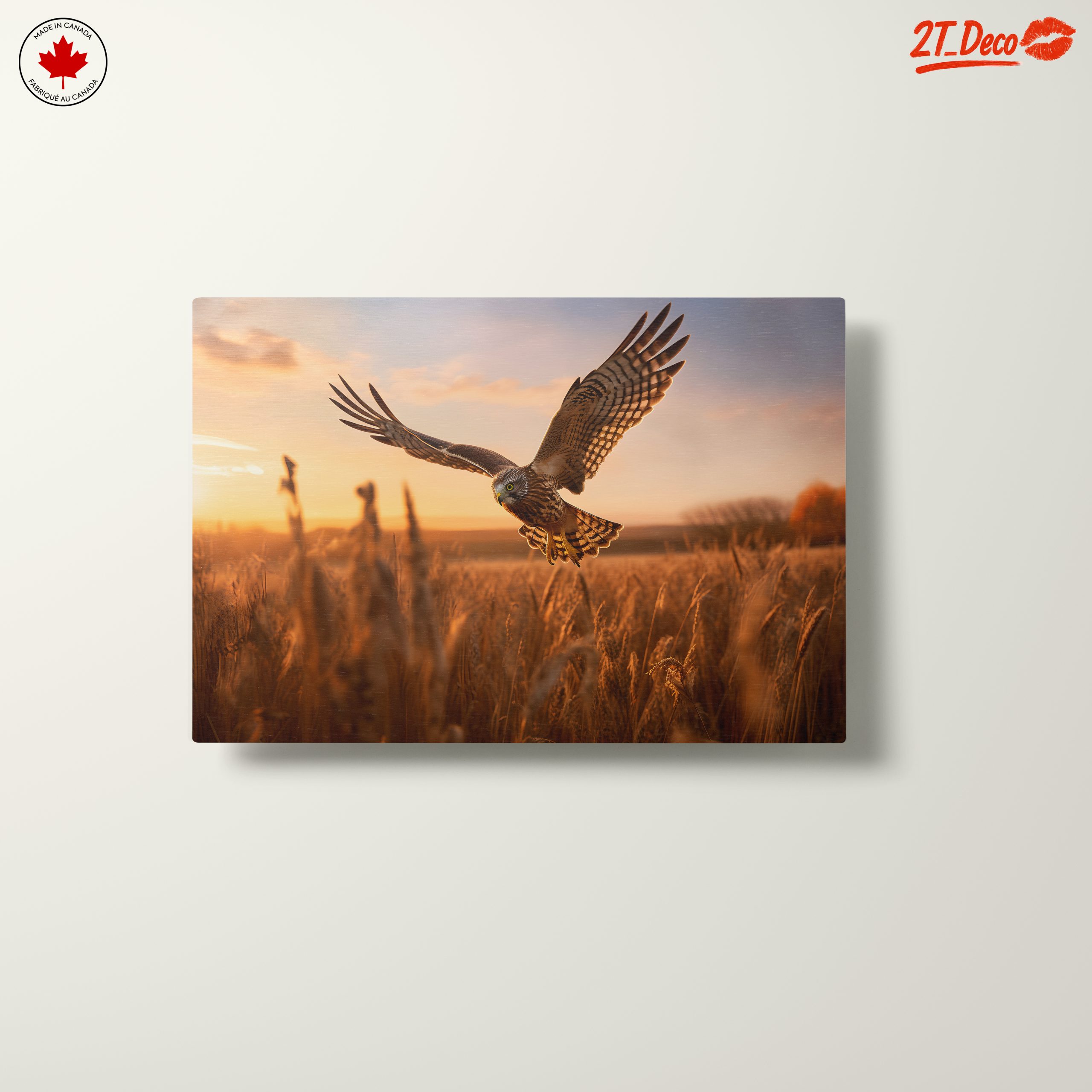 Majestic Owl in Flight at Sunset - Image 10
