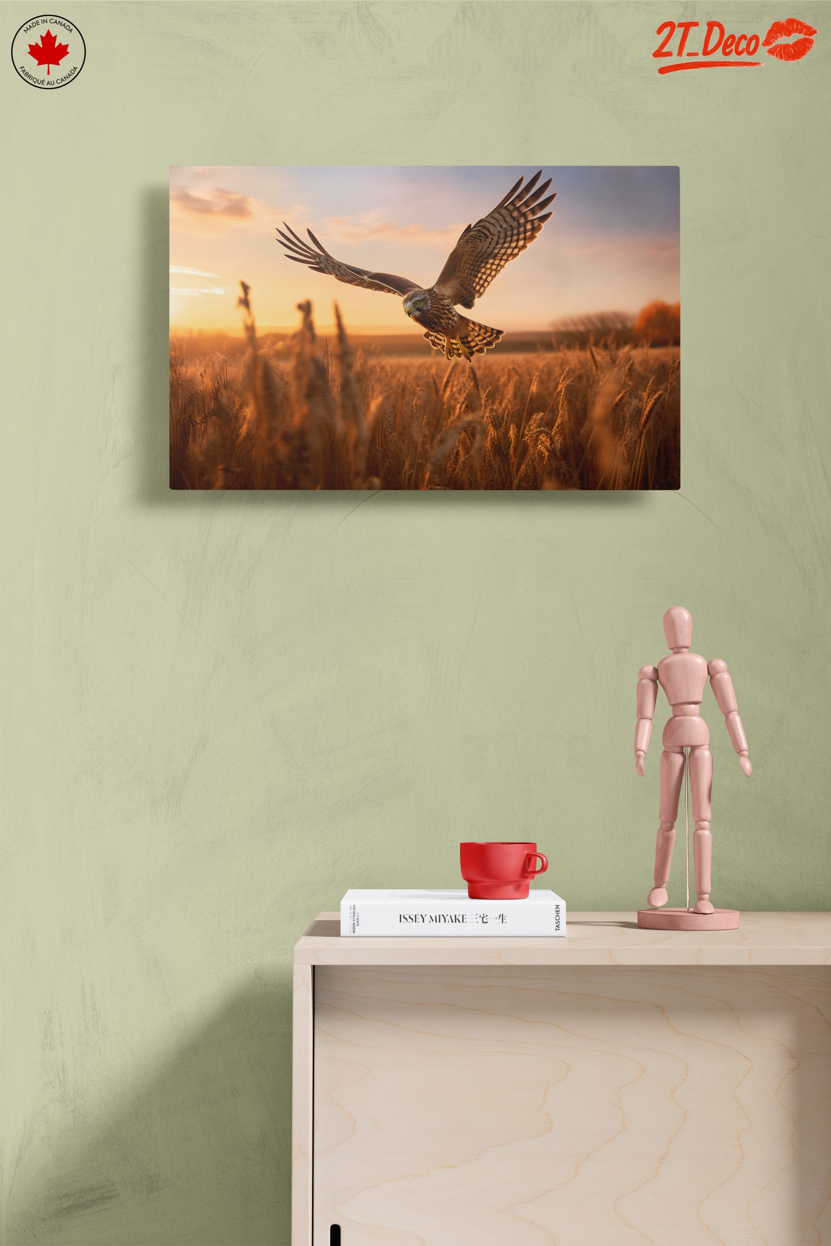 Majestic Owl in Flight at Sunset - Image 14