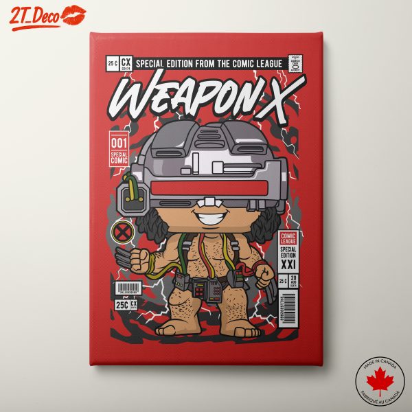 Stylized Animated Character Artwork Featuring Weapon X