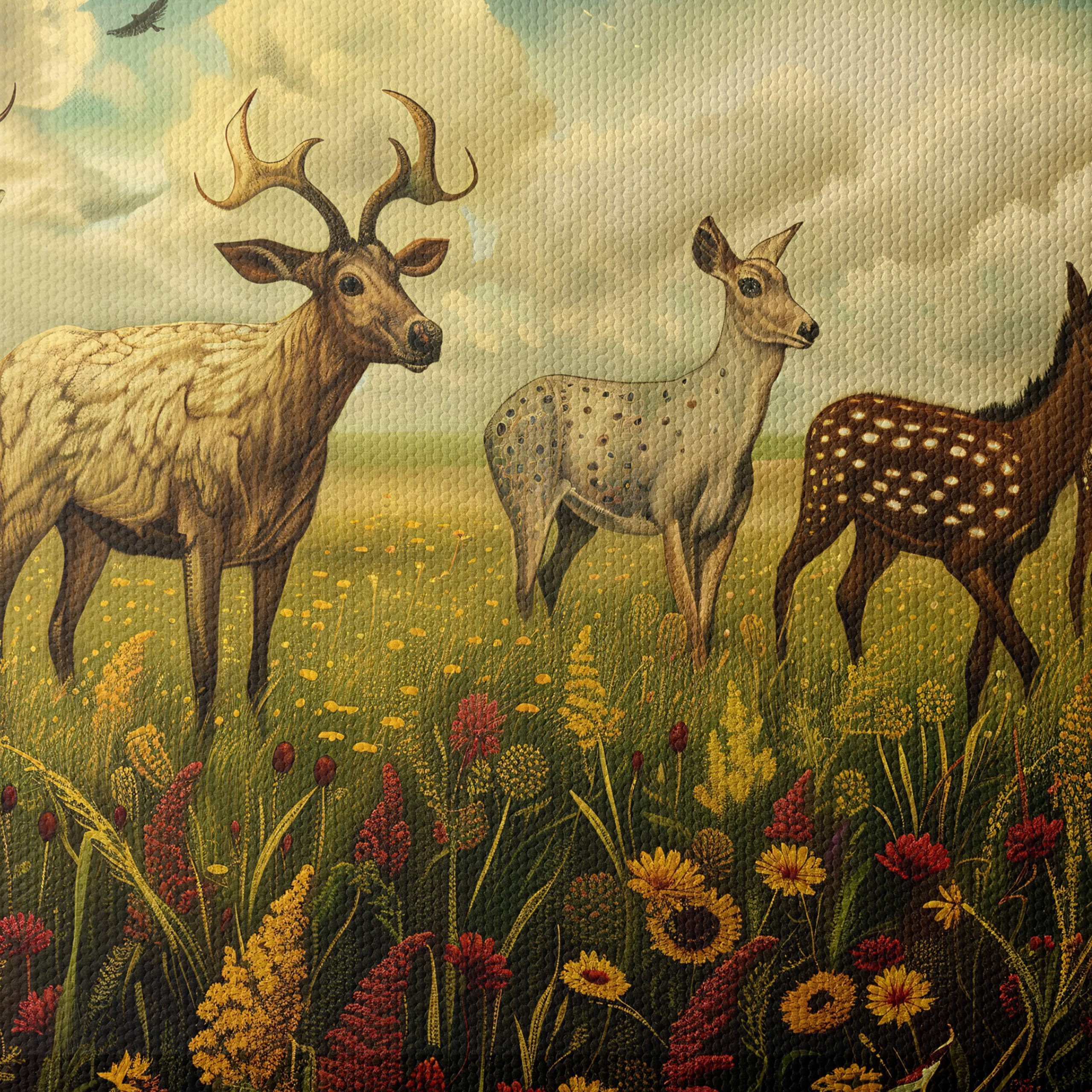 Artistic Representation of Deer in Nature - Image 4