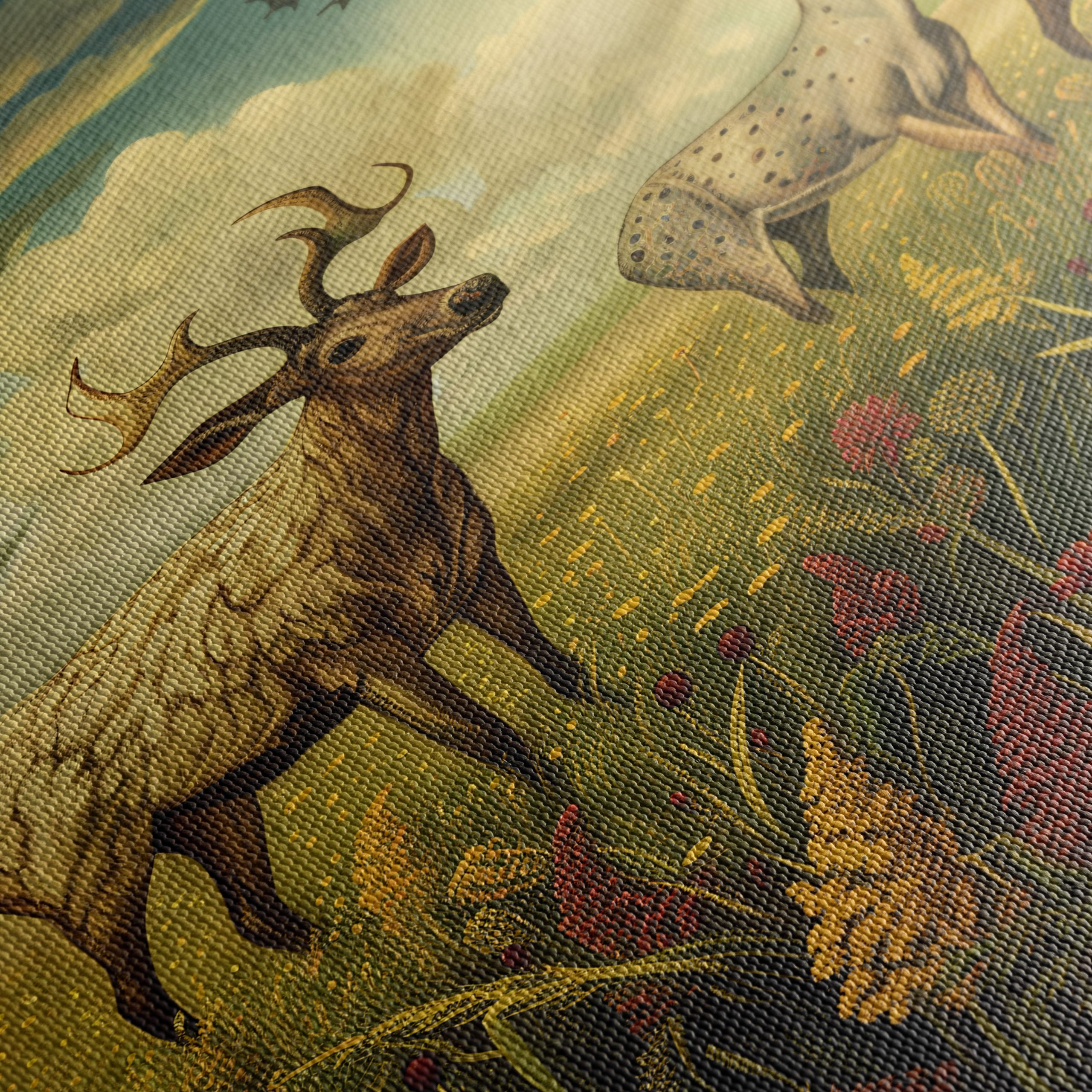 Artistic Representation of Deer in Nature - Image 5