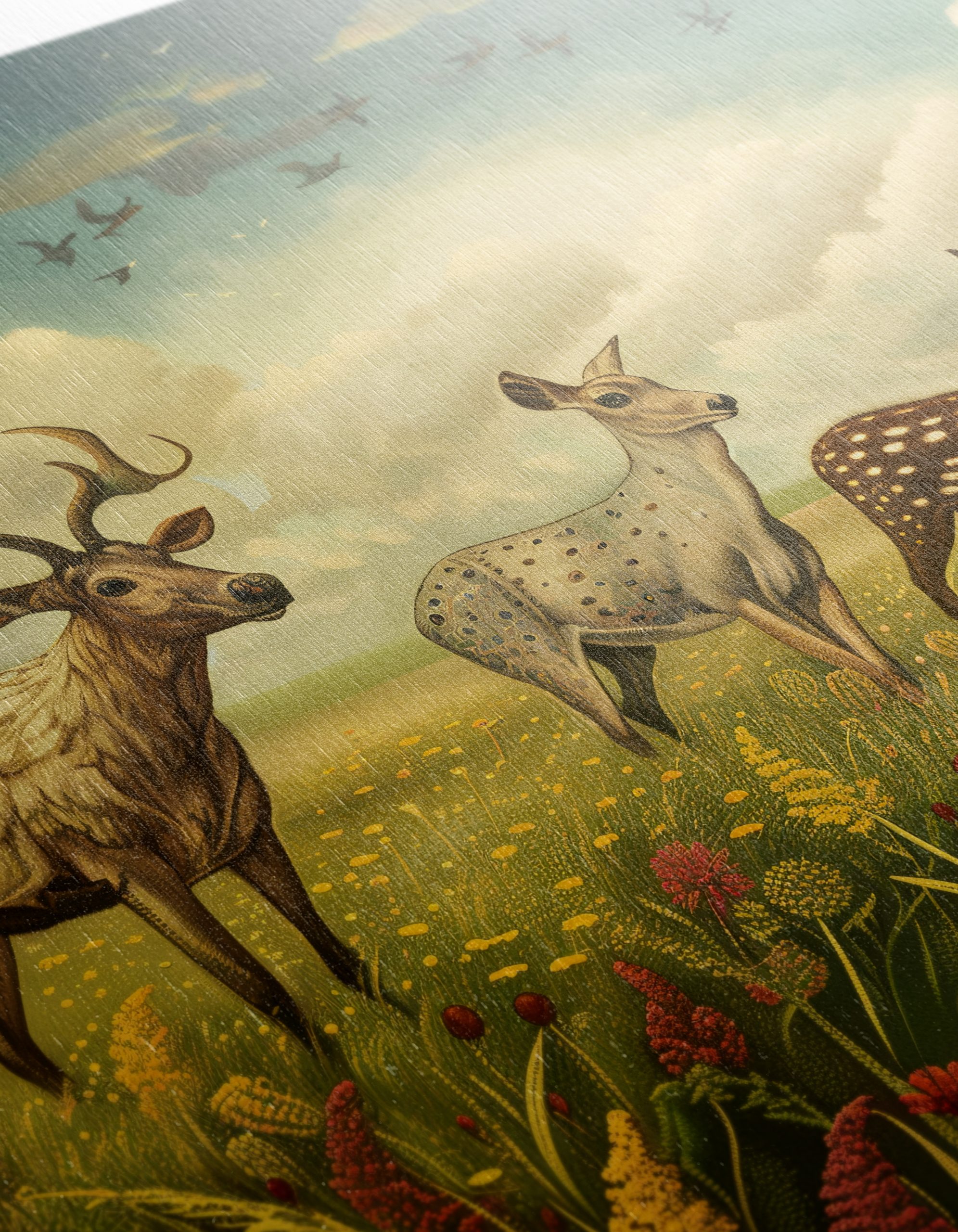 Artistic Representation of Deer in Nature - Image 12