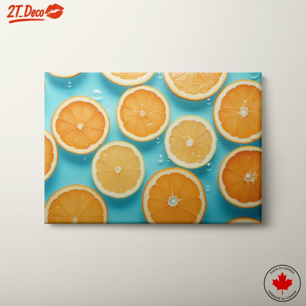 Vibrant Abstract Orange Slice Art
