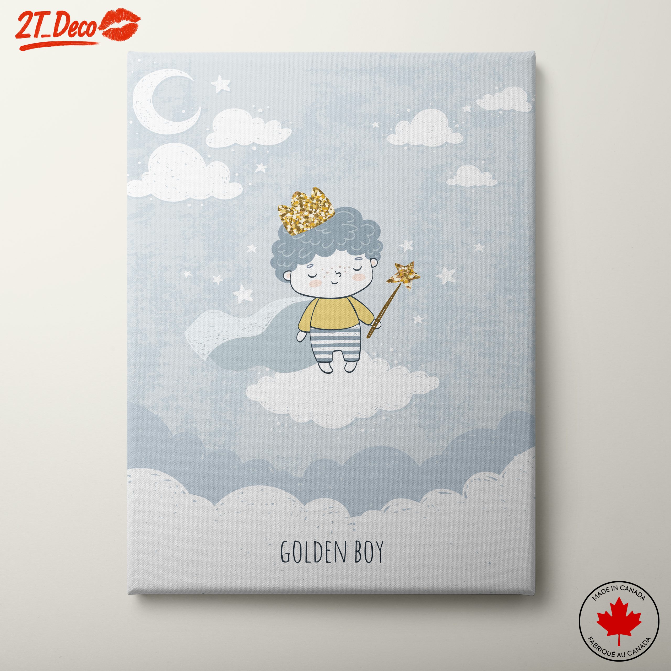 Golden Boy Illustration for Kids